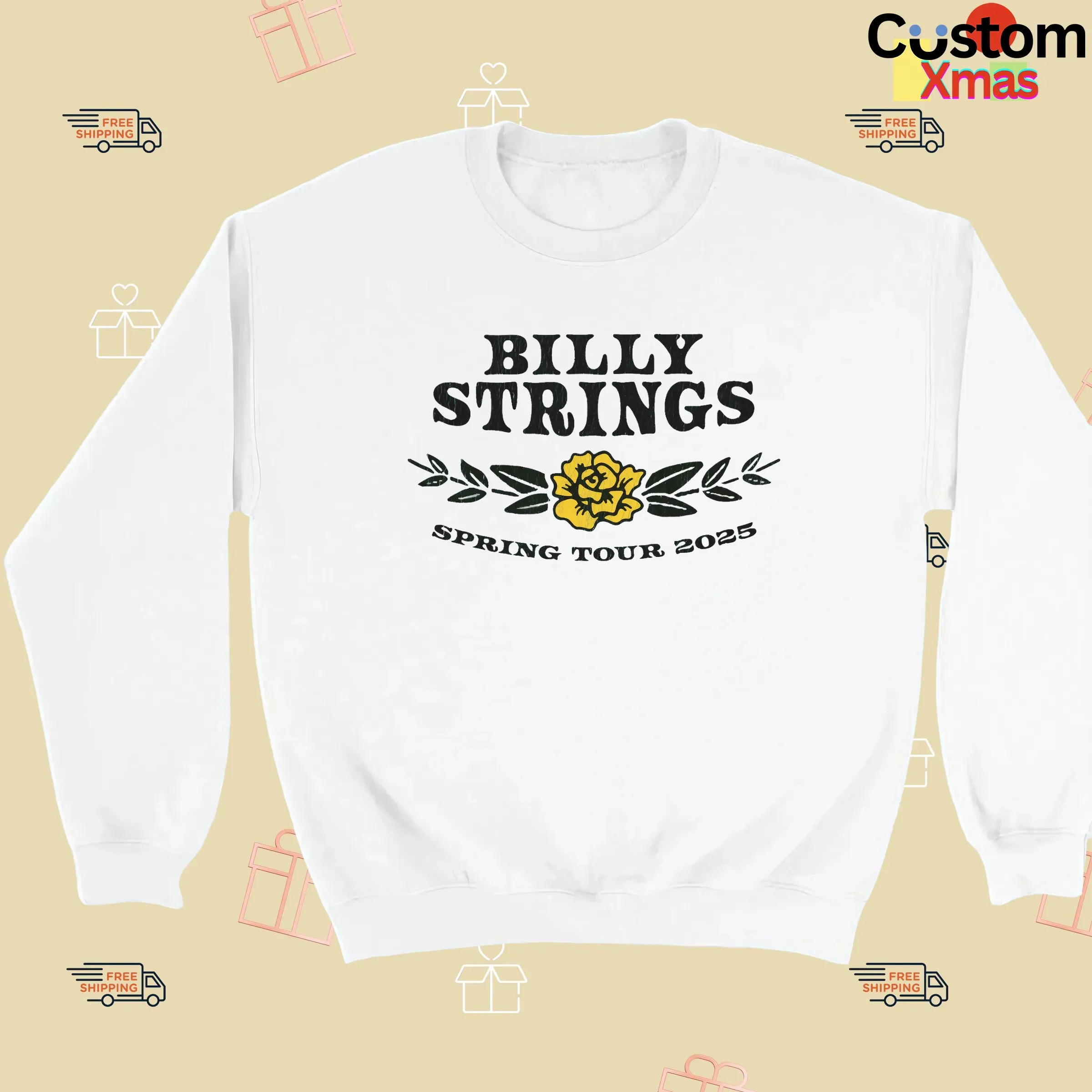 Billy Strings Spring Tour 2025 Yellow Rose Of Texas T Shirt