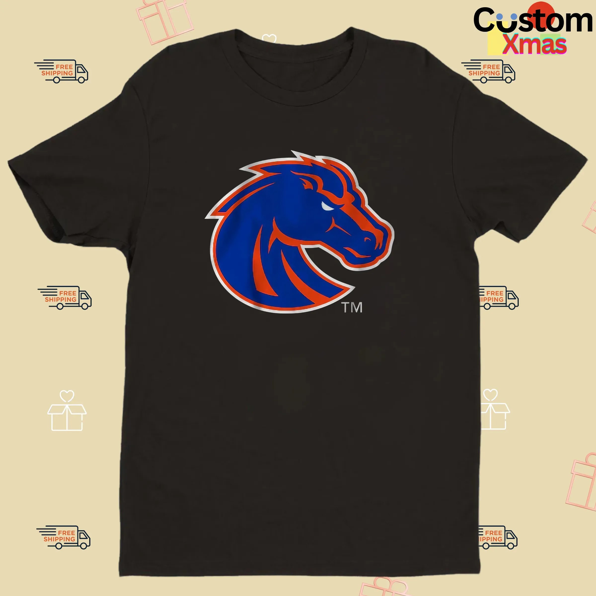 Boise State Broncos Football 2025 Primary Logo T Shirt