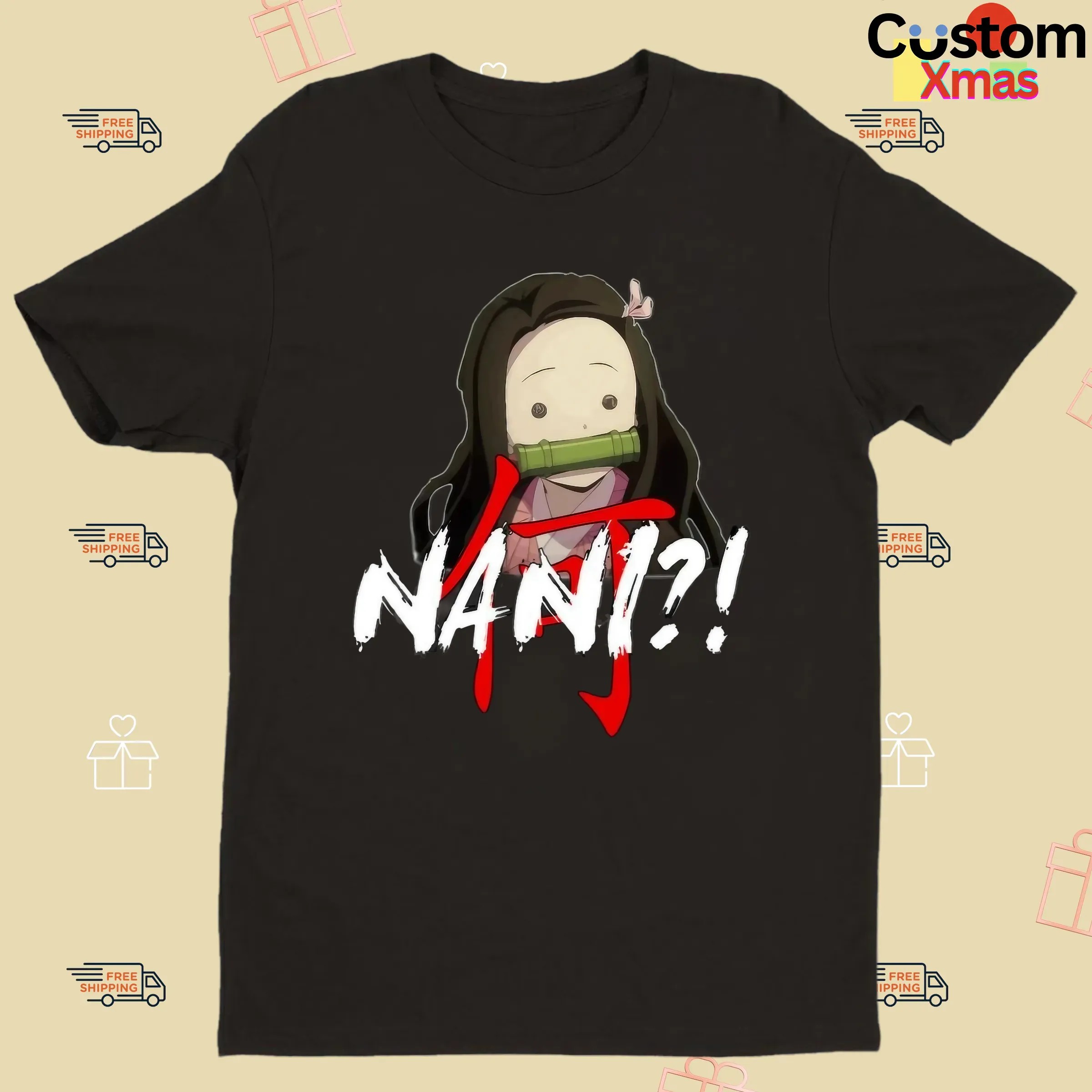 Demon Slayer Nezuko Nani Kimetsu No Yaiba Character Meme T Shirt