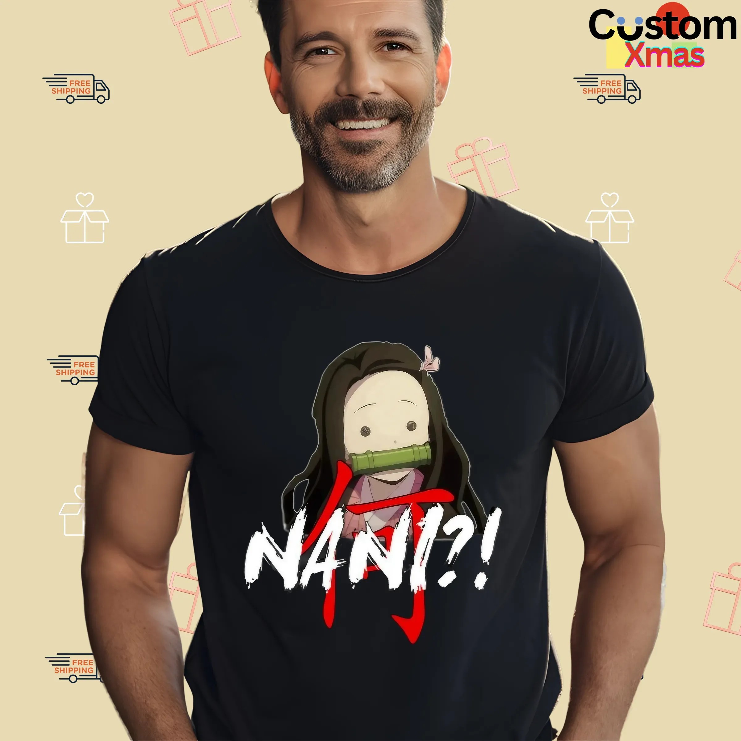 Demon Slayer Nezuko Nani Kimetsu No Yaiba Character Meme T Shirt