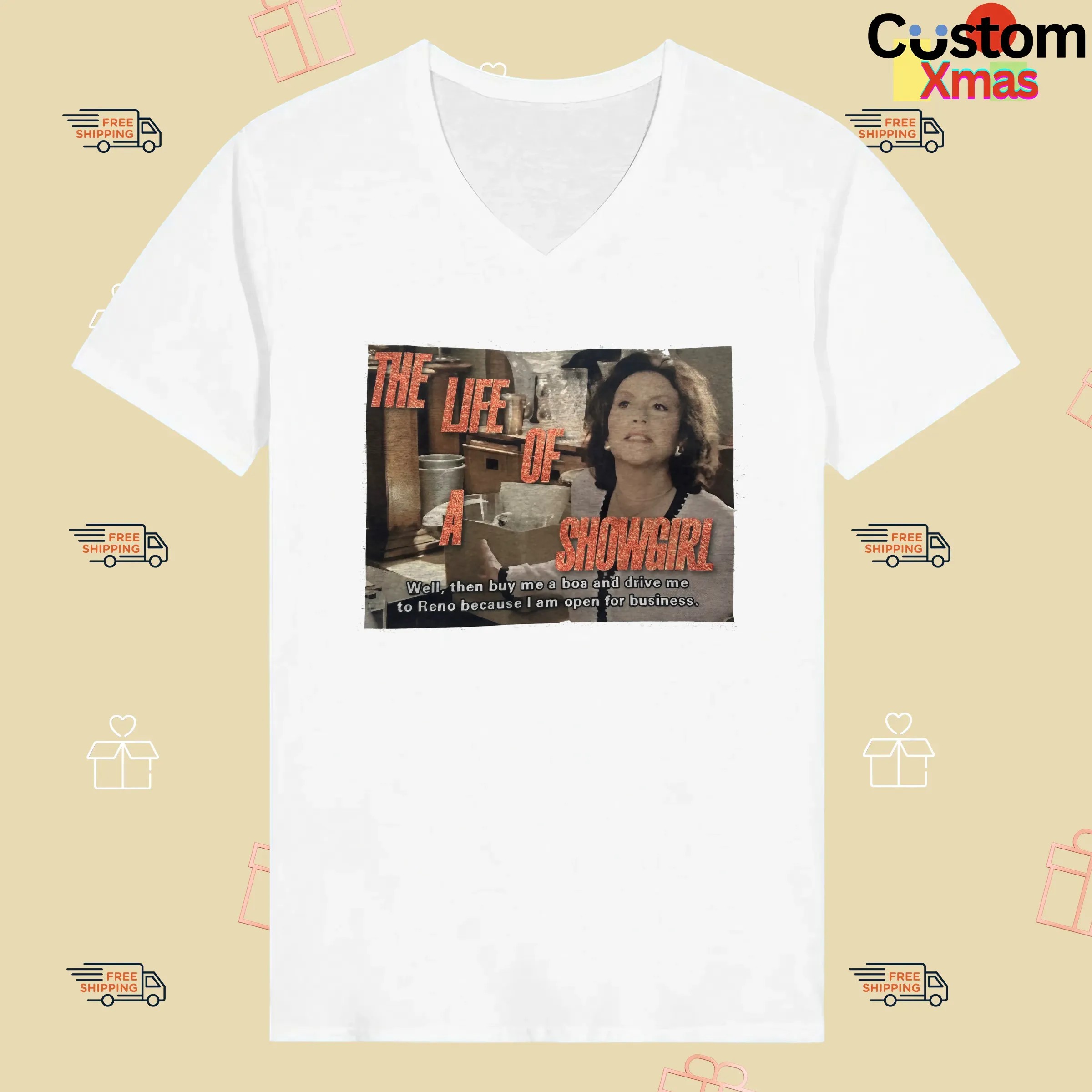 Emily Gilmore The Life Of A Showgirl By Me A Boa And Drive Me To Reno Because I Am Open For Business T Shirt