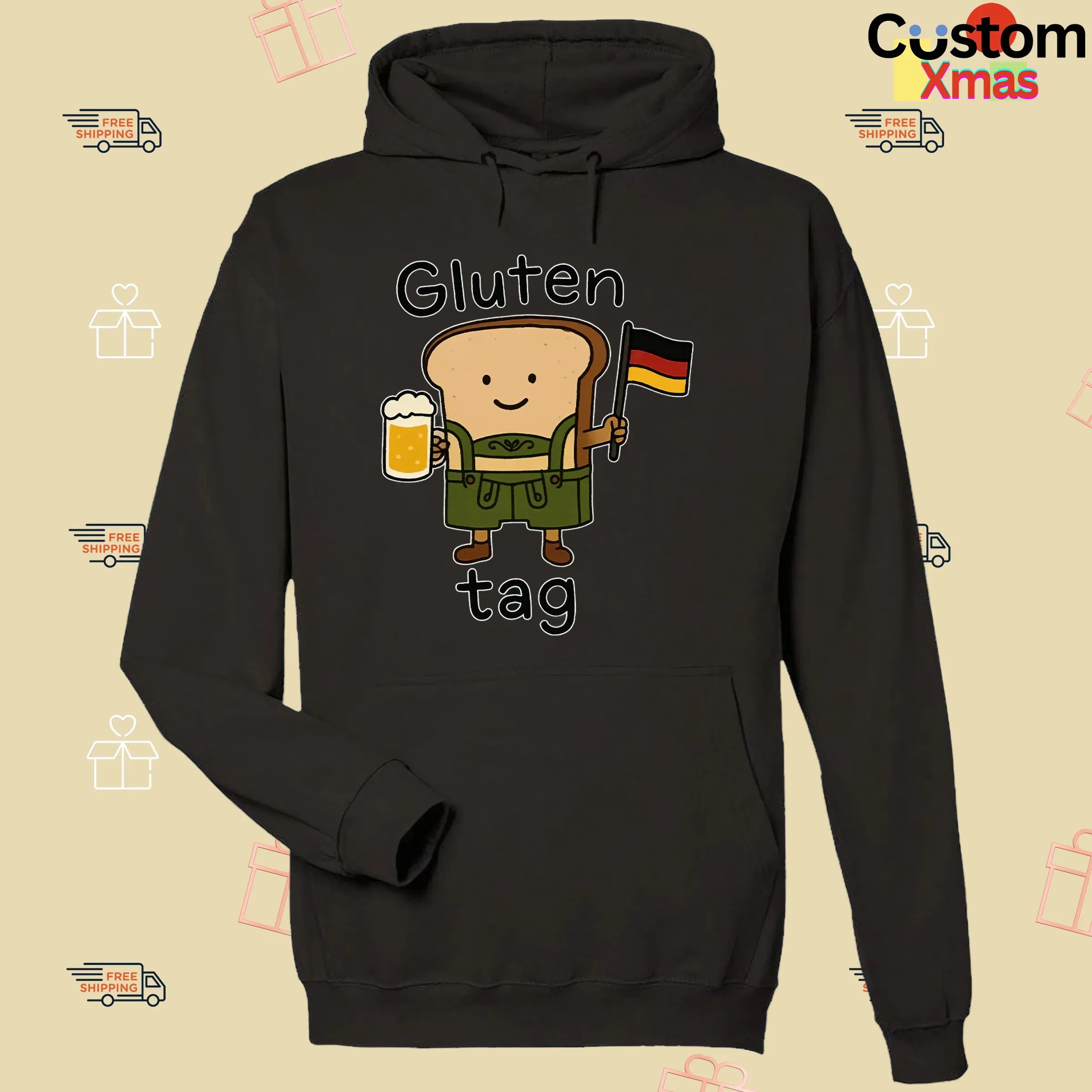 Gluten Tag Sandwich Beer Germany Flag T Shirt