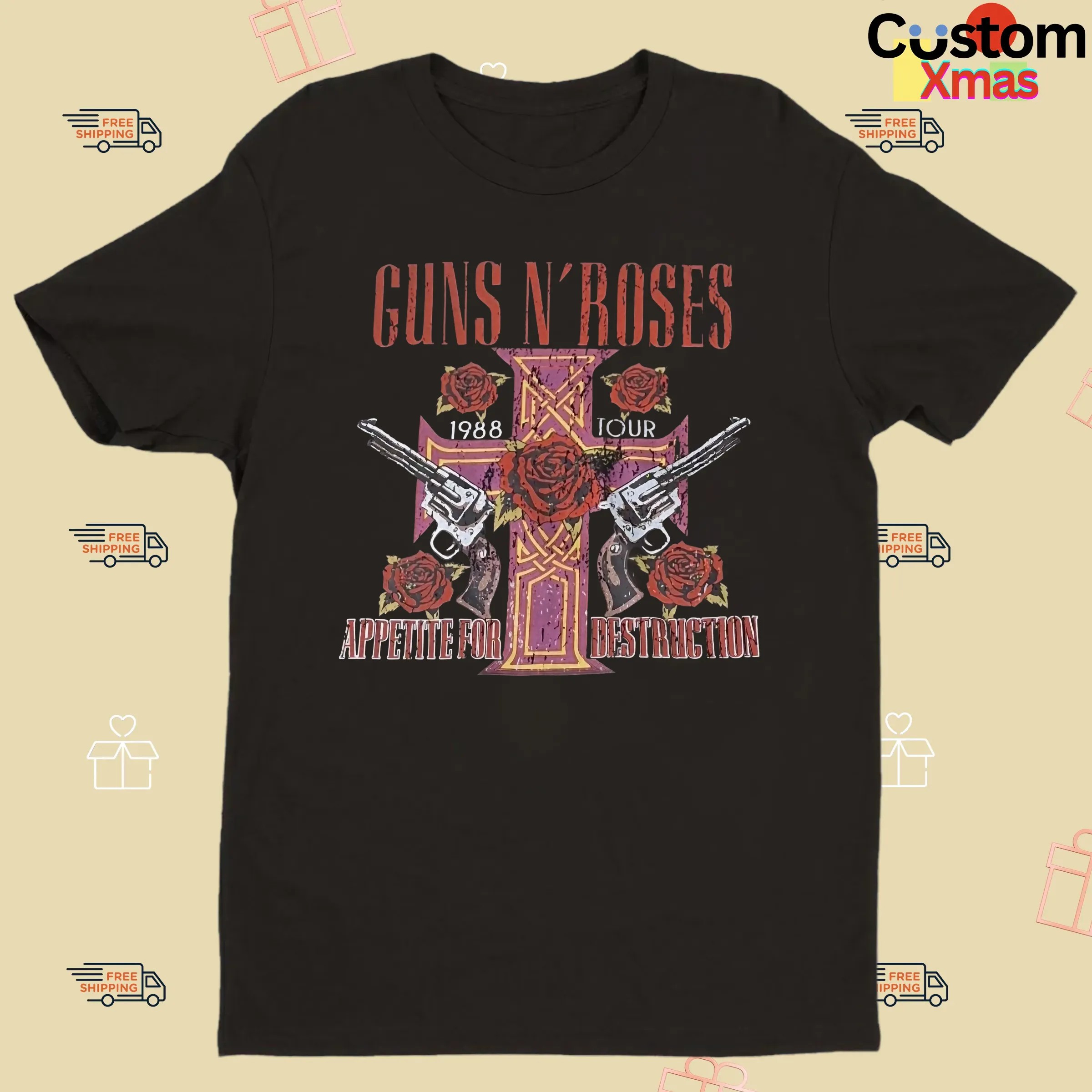 Guns N' Roses Appetite For Destruction 1988 Tour Muscle Top Shirt