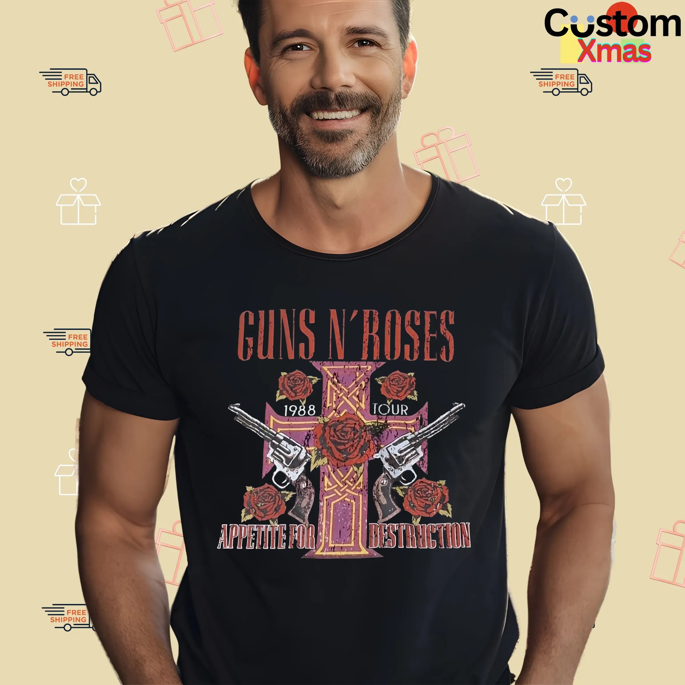 Guns N' Roses Appetite For Destruction 1988 Tour Muscle Top Shirt