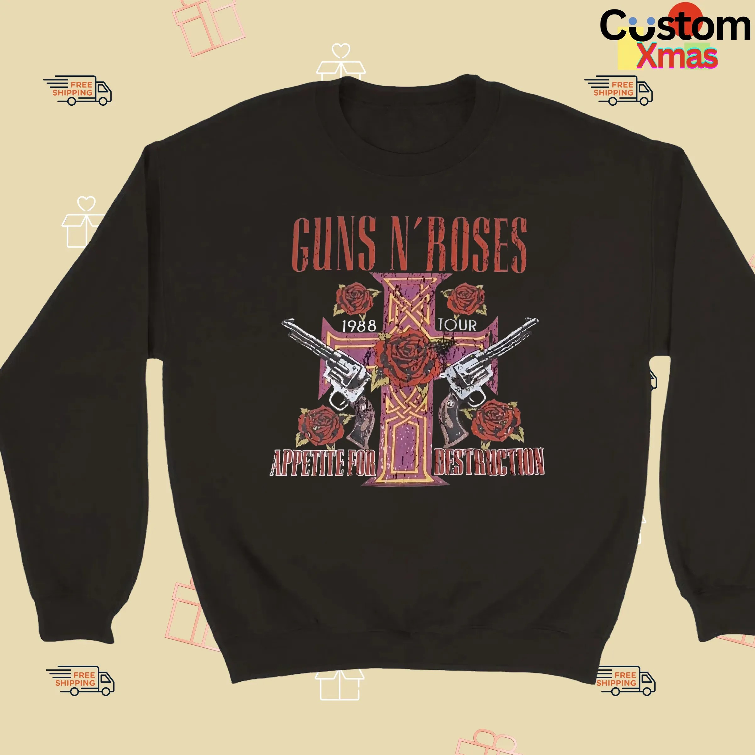Guns N' Roses Appetite For Destruction 1988 Tour Muscle Top Shirt