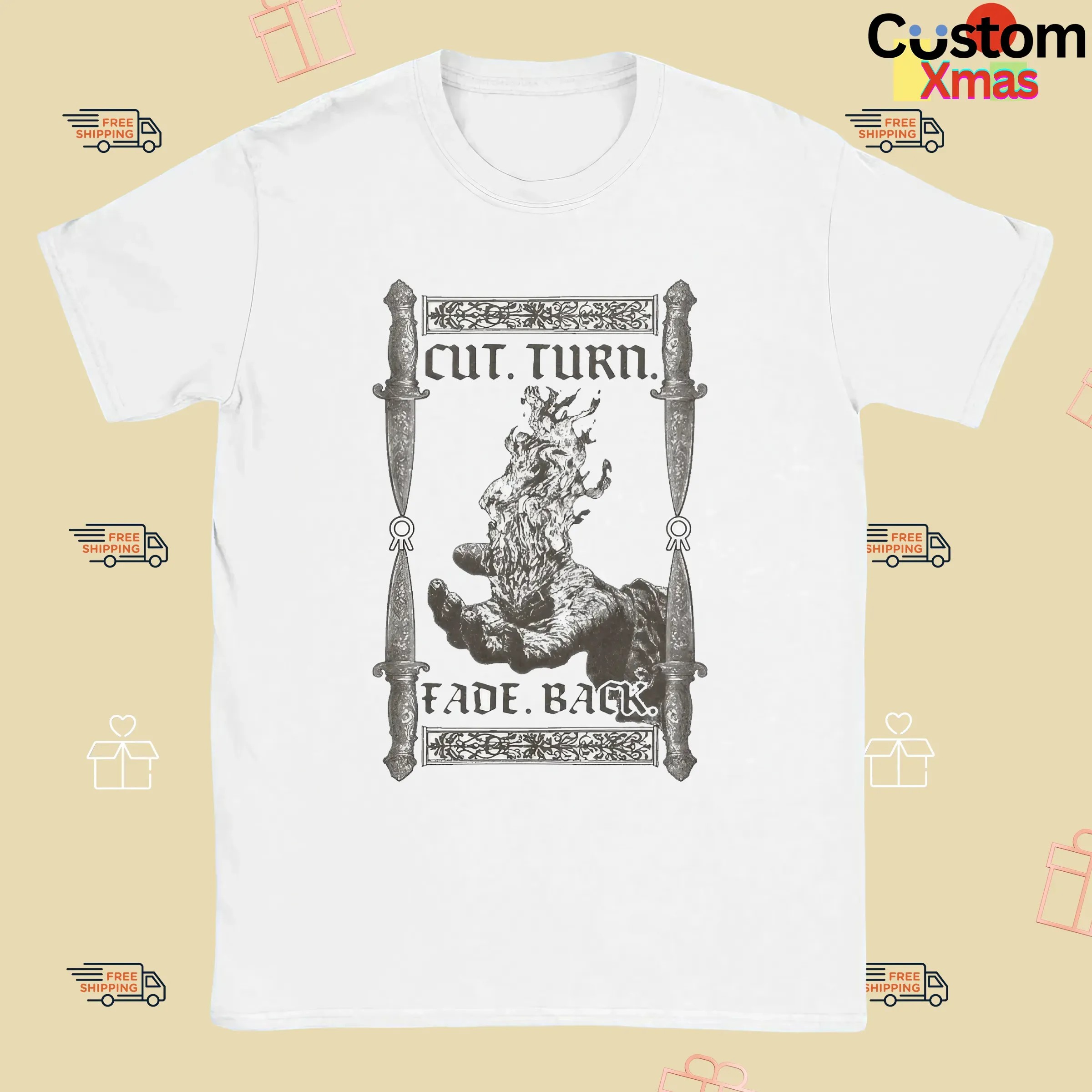 Hail The Sun Cut Turn Fade Back Knife Hand Fire T Shirt