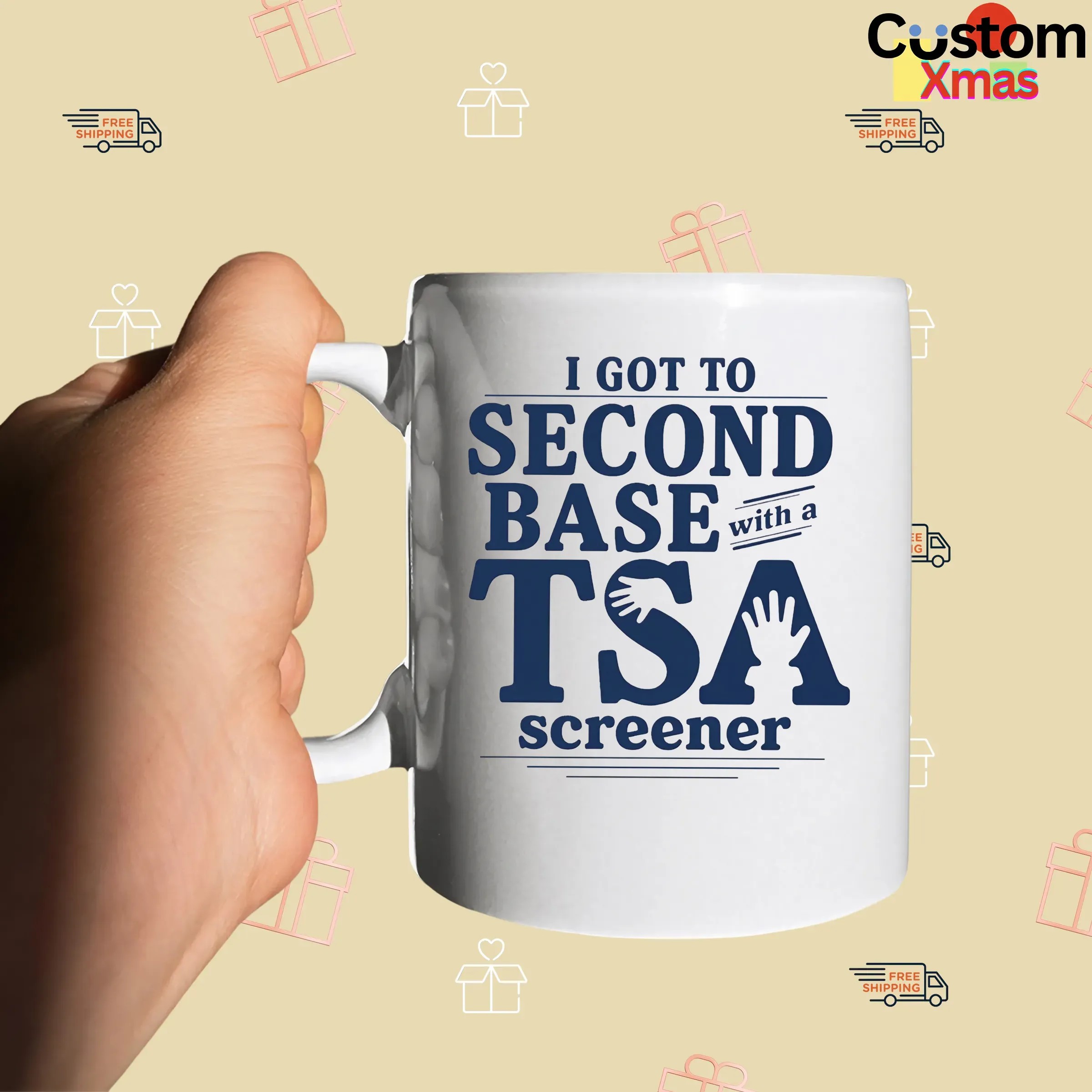I Got To Second Base With A Tsa Screener Meme T Shirt