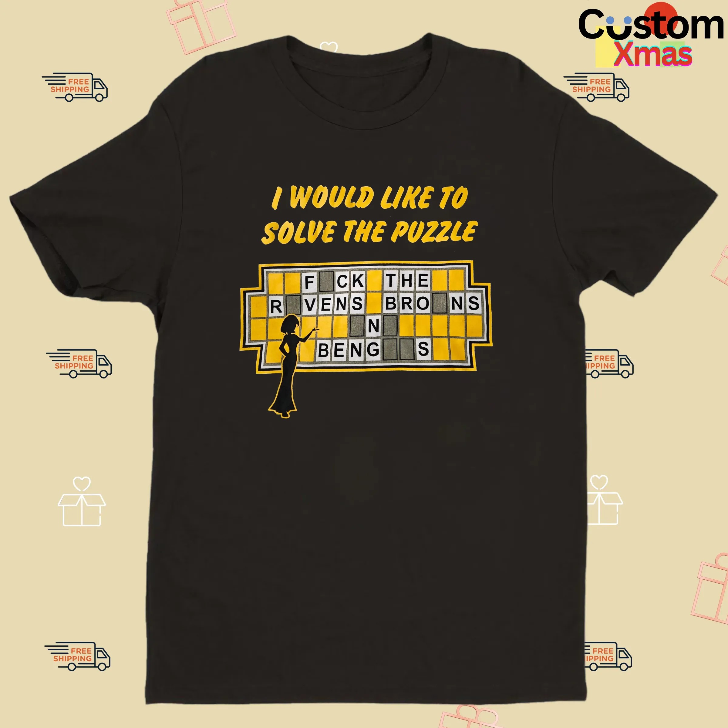 I Would Like To Solve The Puzzle Fck The Ravens T Shirt