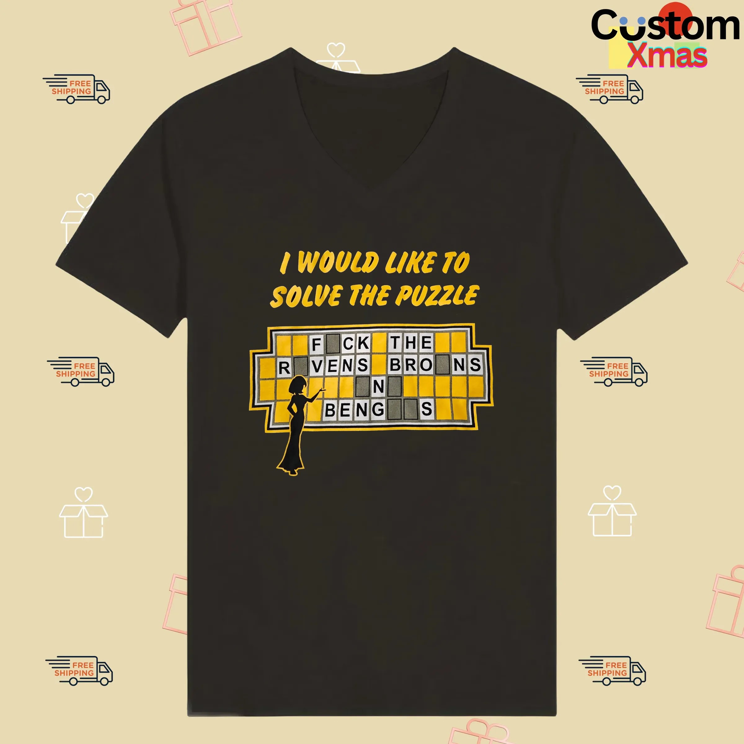 I Would Like To Solve The Puzzle Fck The Ravens T Shirt