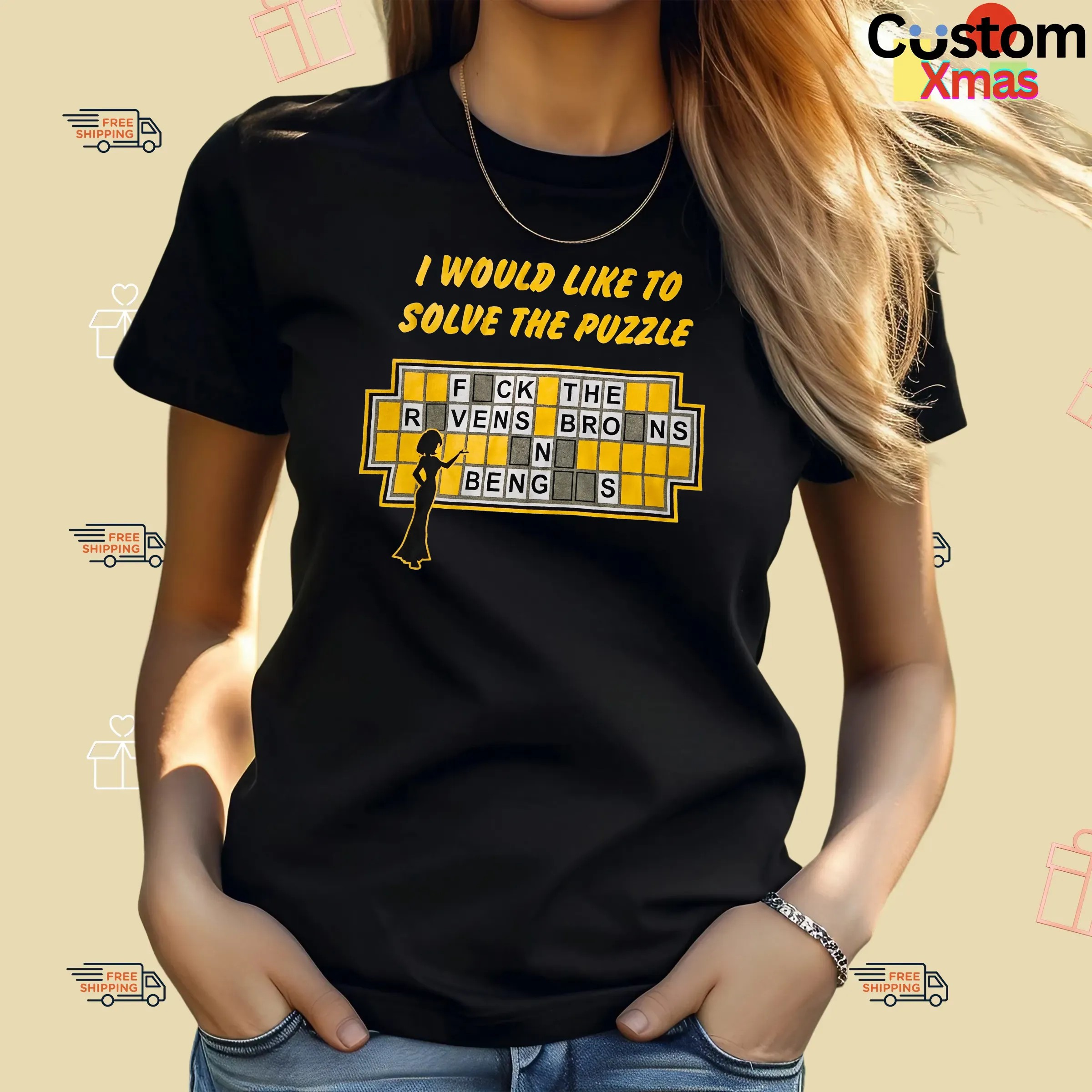 I Would Like To Solve The Puzzle Fck The Ravens T Shirt