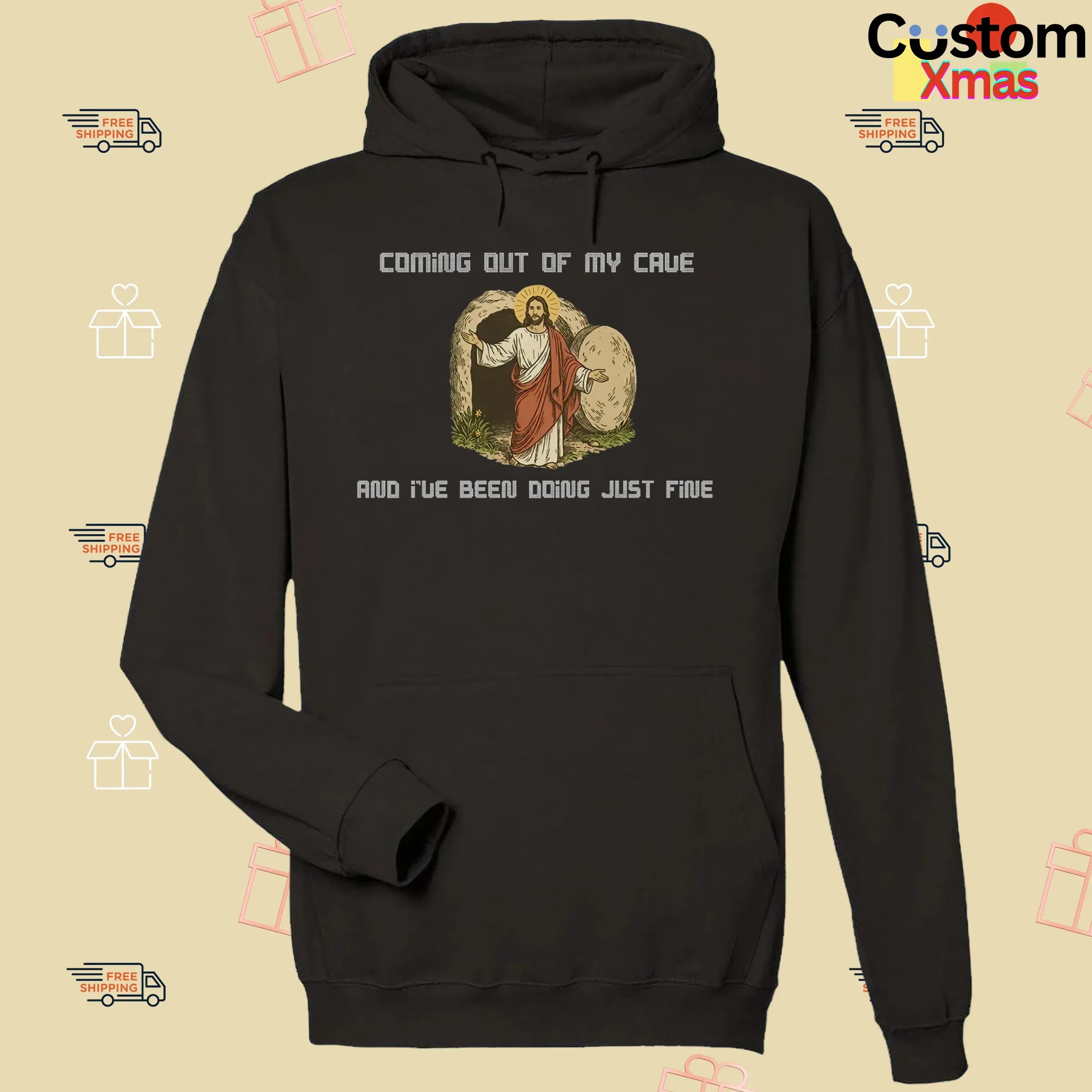 Jesus Coming Out Of My Cave And I've Been Doing Just Fine Christian T Shirt