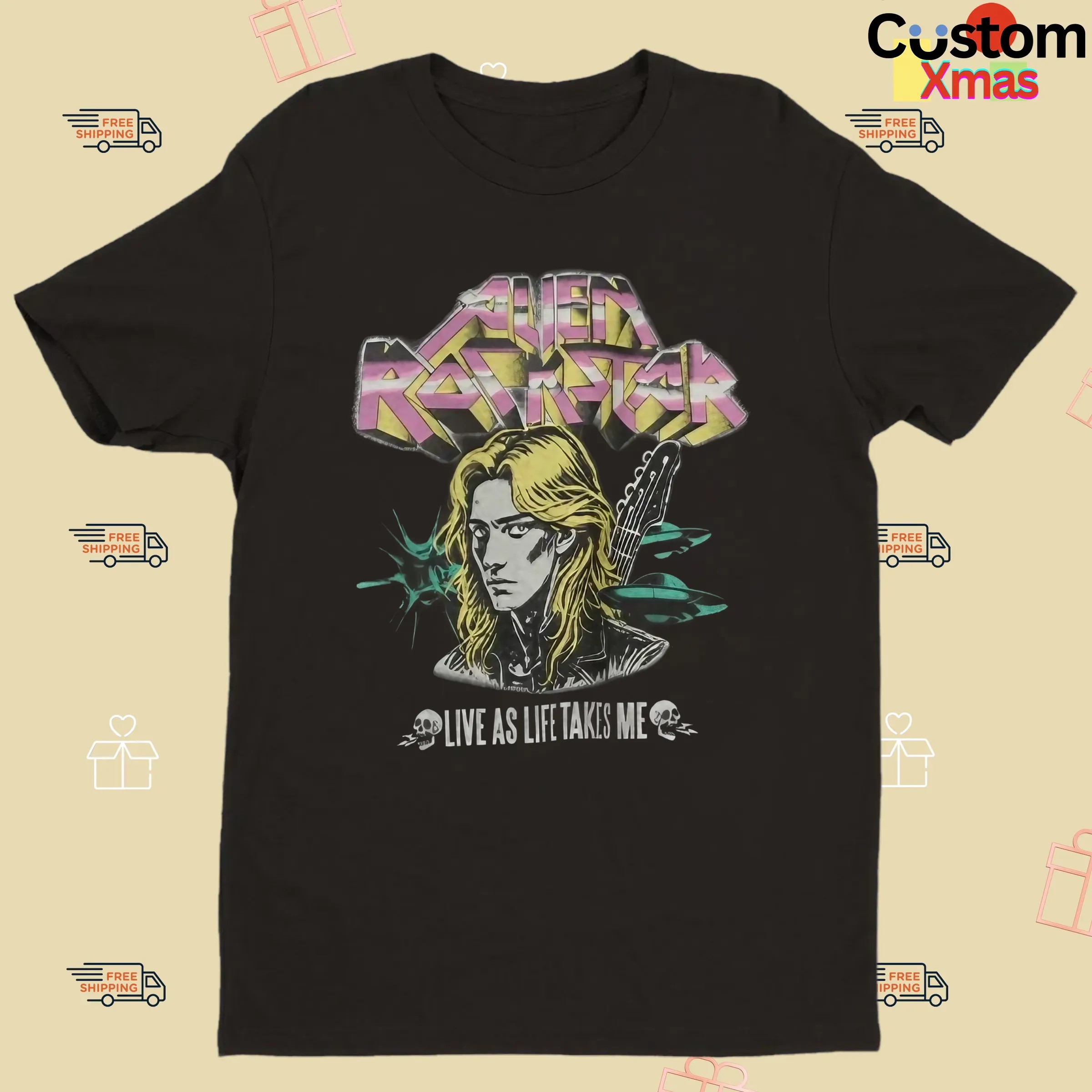 Joo Yeon Alien Rock Star Live As Life Takes Me T Shirt