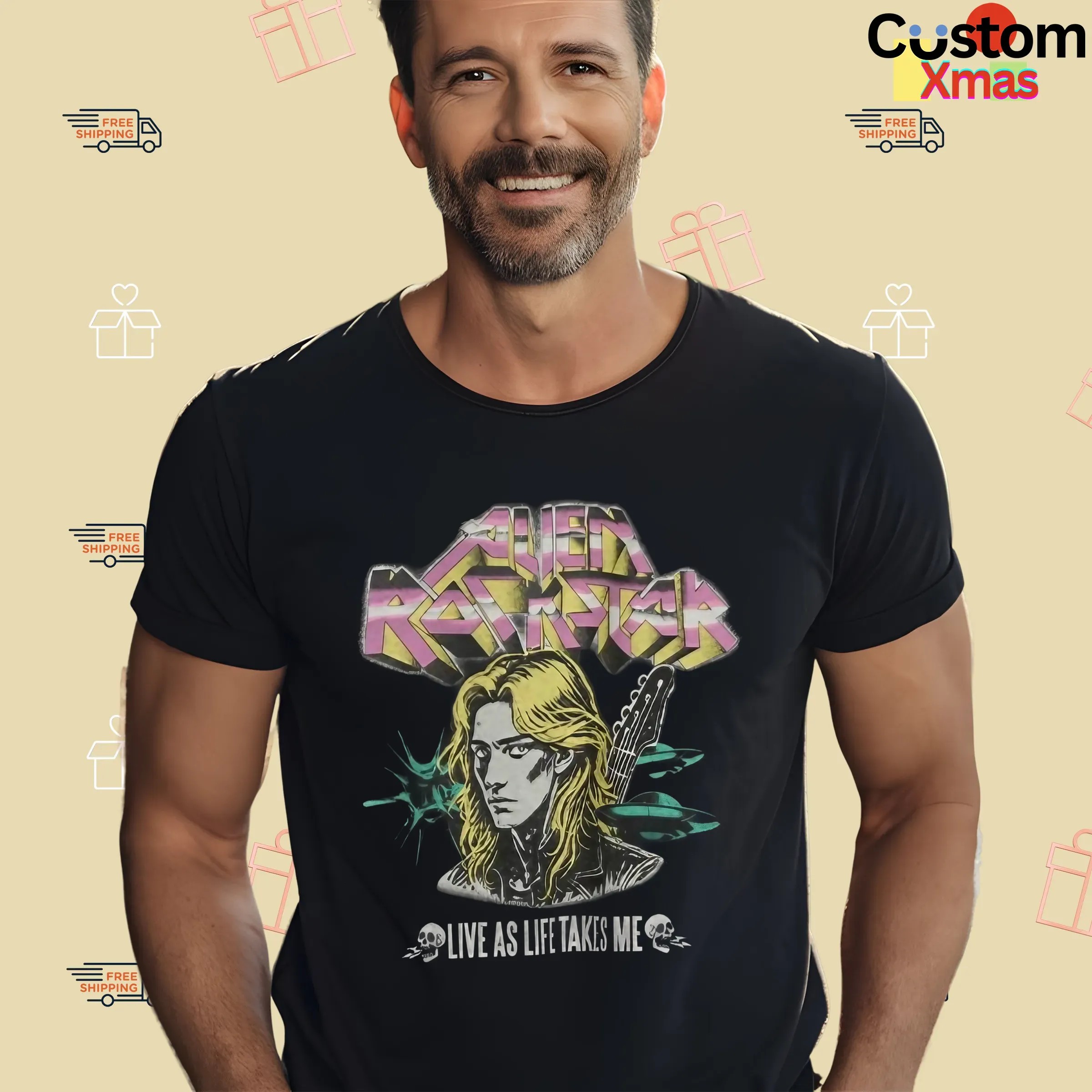 Joo Yeon Alien Rock Star Live As Life Takes Me T Shirt