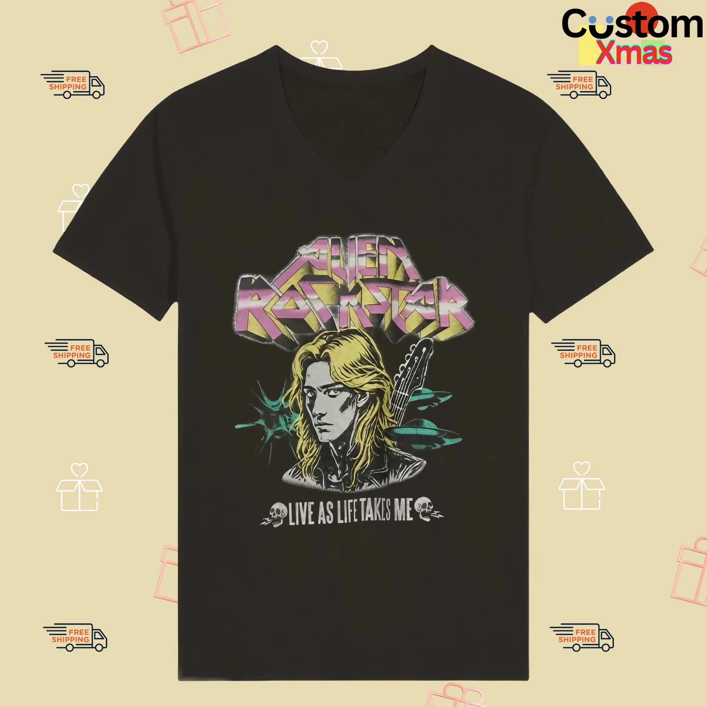 Joo Yeon Alien Rock Star Live As Life Takes Me T Shirt