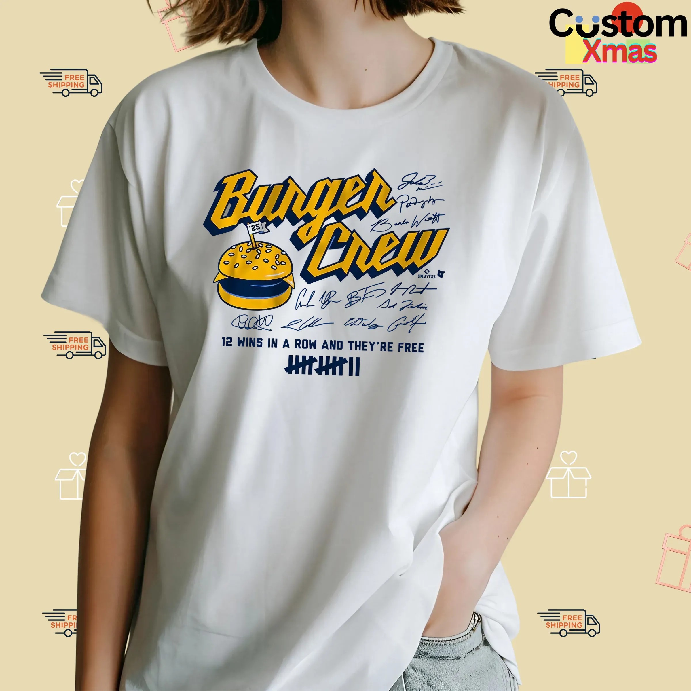 Milwaukee Burger Crew 12 Wins In A Row And They're Free Signatures T Shirt