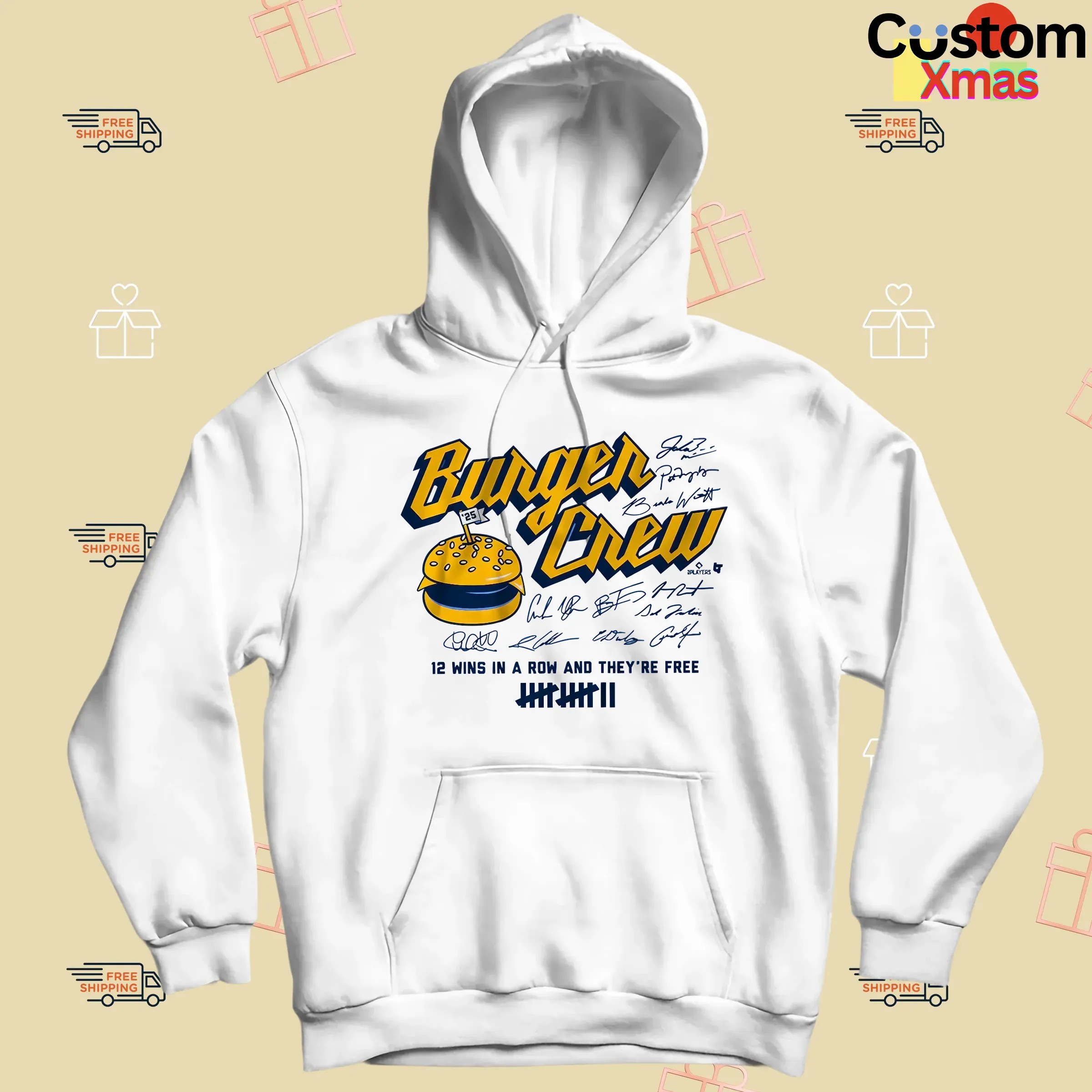 Milwaukee Burger Crew 12 Wins In A Row And They're Free Signatures T Shirt