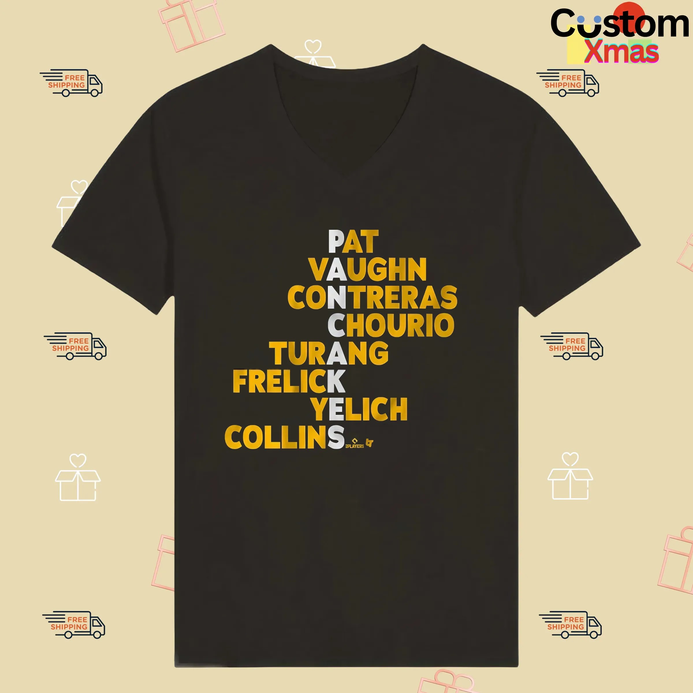 Milwaukee Panthers Football Pancakes Names Pat Vaughn Contreras Chourio T Shirt