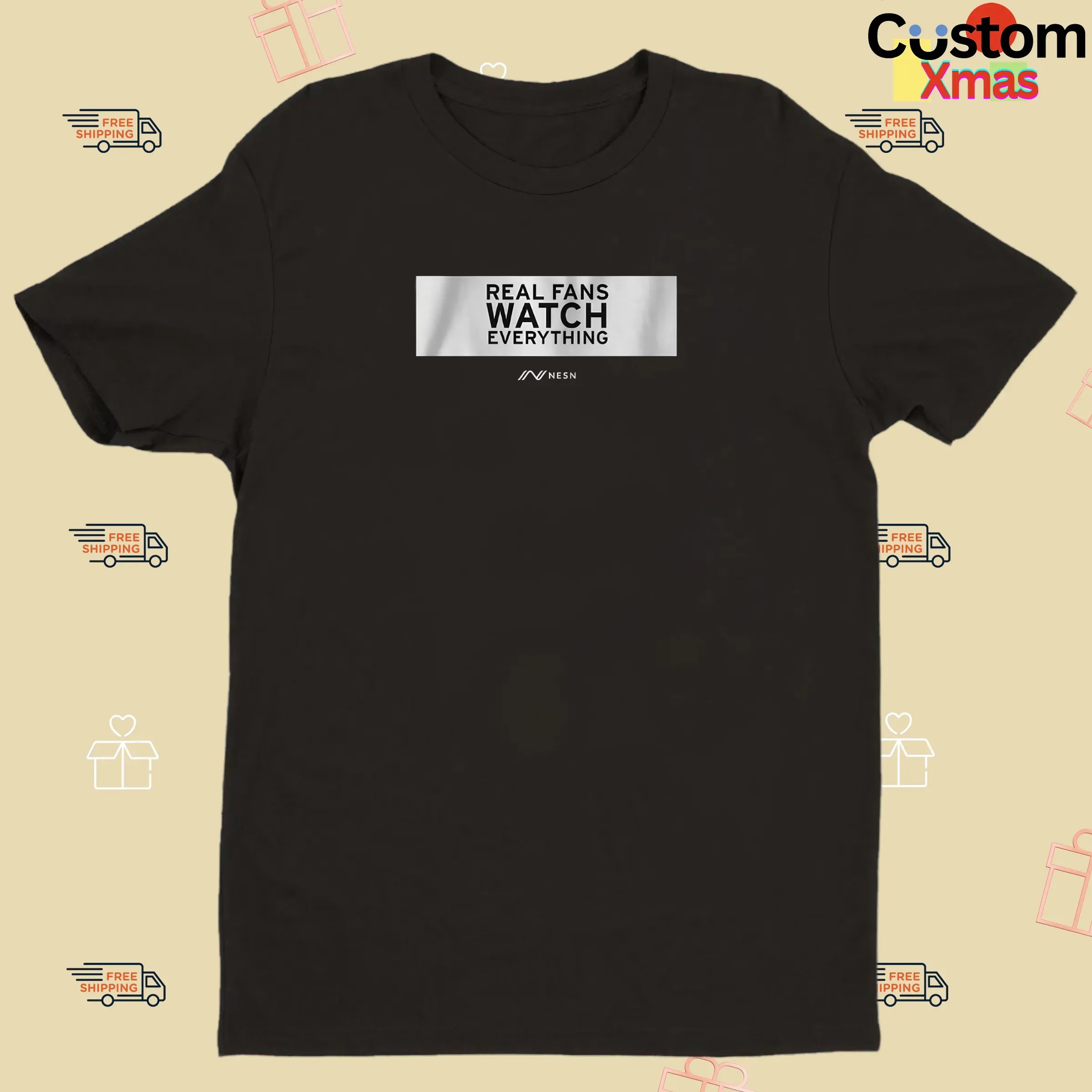 NESN Real Fans Watch Everything Rectangle Meme T Shirt
