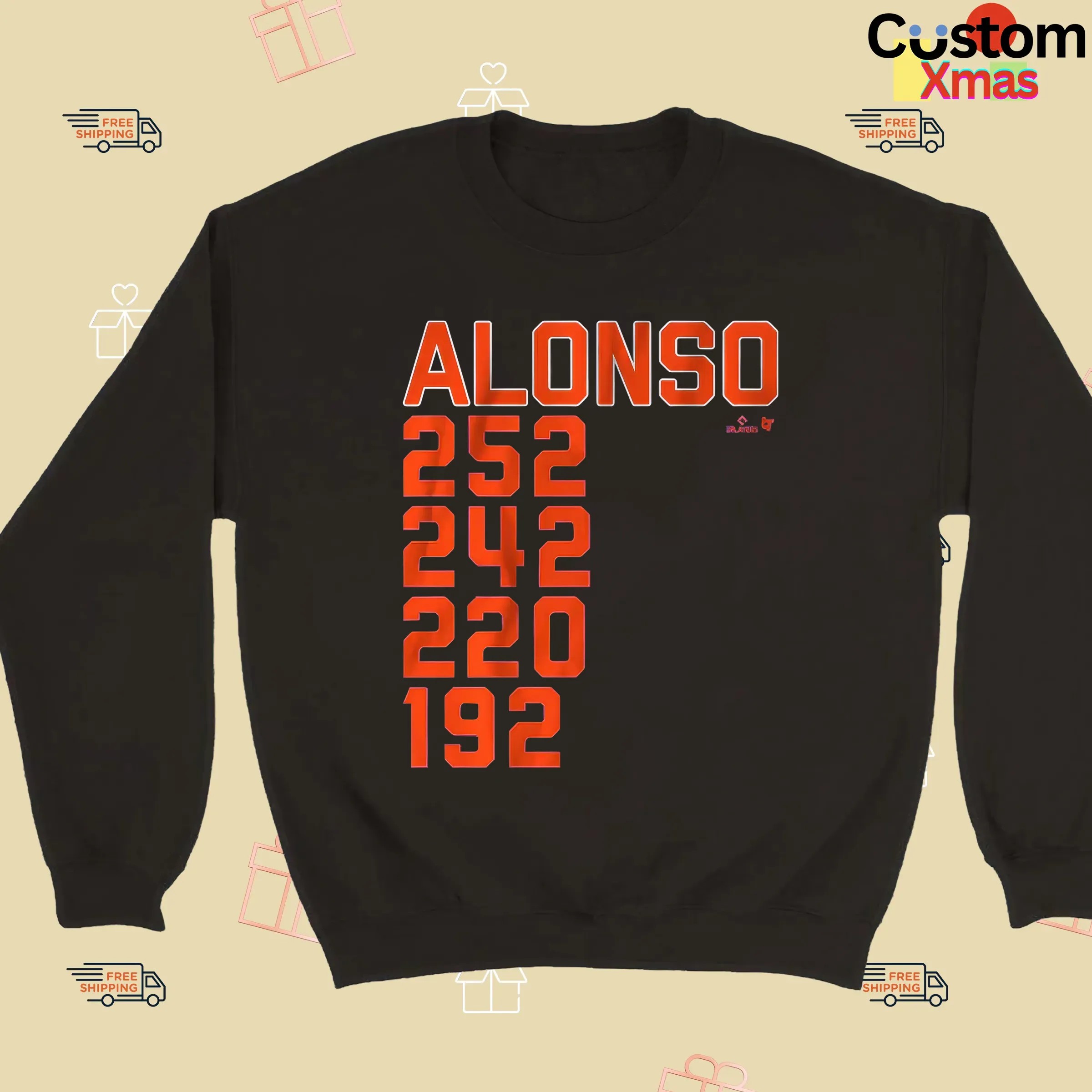 Pete Alonso New York Home Run List 252 242 220 192 T Shirt