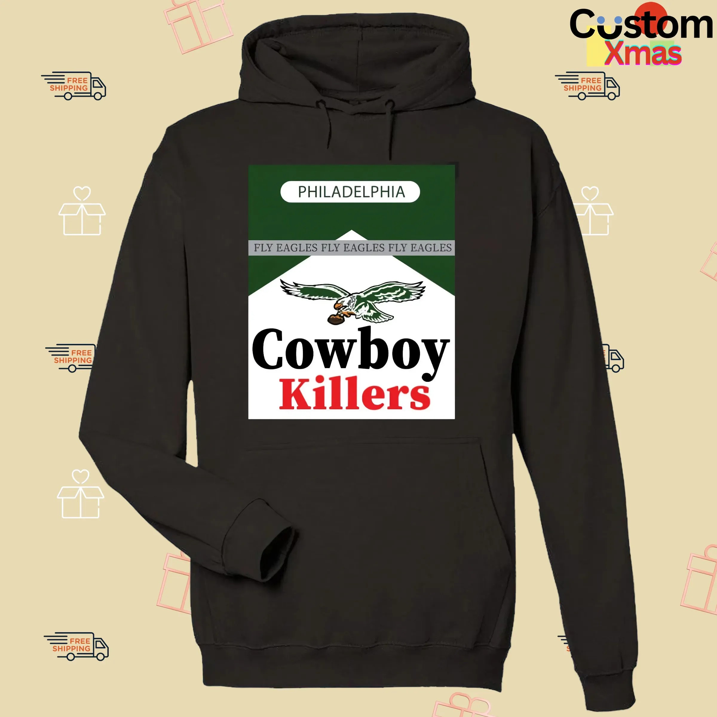 Philadelphia Eagles Cowboy Killers Fly Eagles Marlboro Parody T Shirt