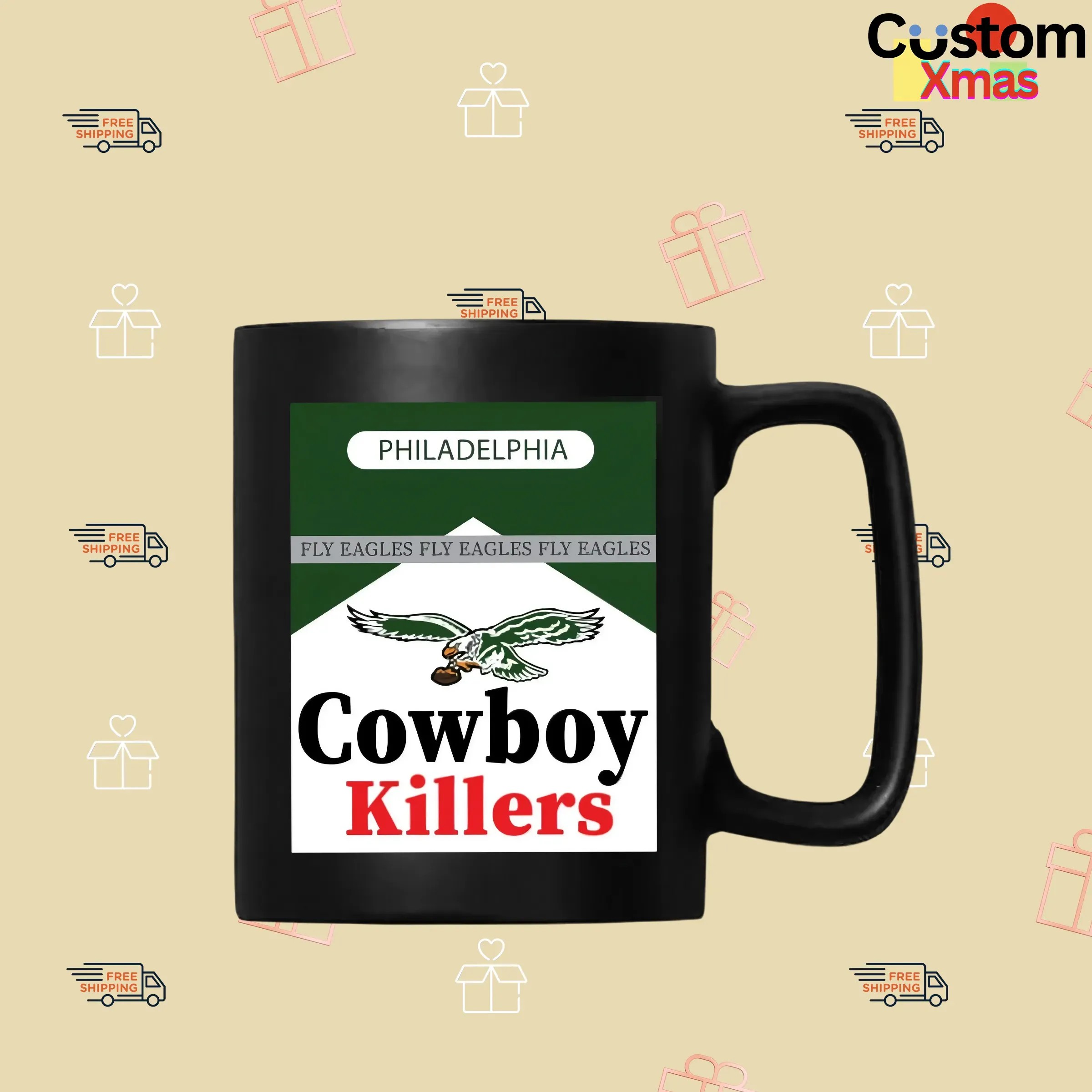 Philadelphia Eagles Cowboy Killers Fly Eagles Marlboro Parody T Shirt