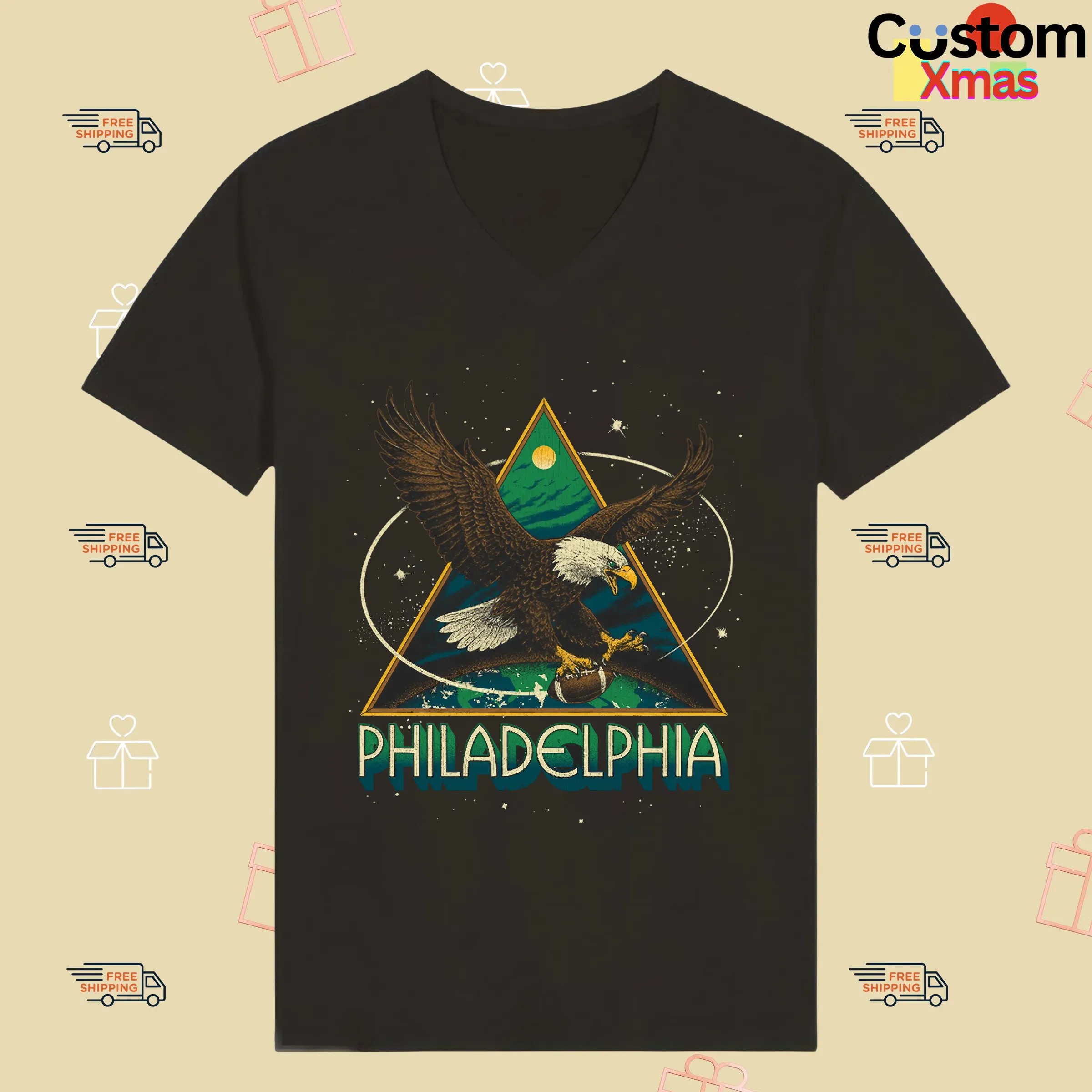 Philadelphia Eagles Victory Tour For The City 2025-2026 T shirt