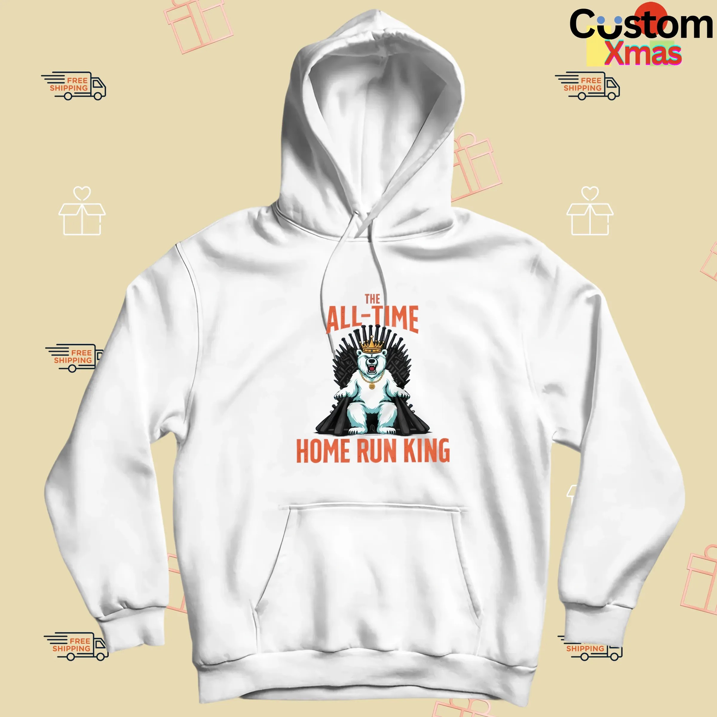 Polar Bear The All Time Home Run King Throne T Shirt