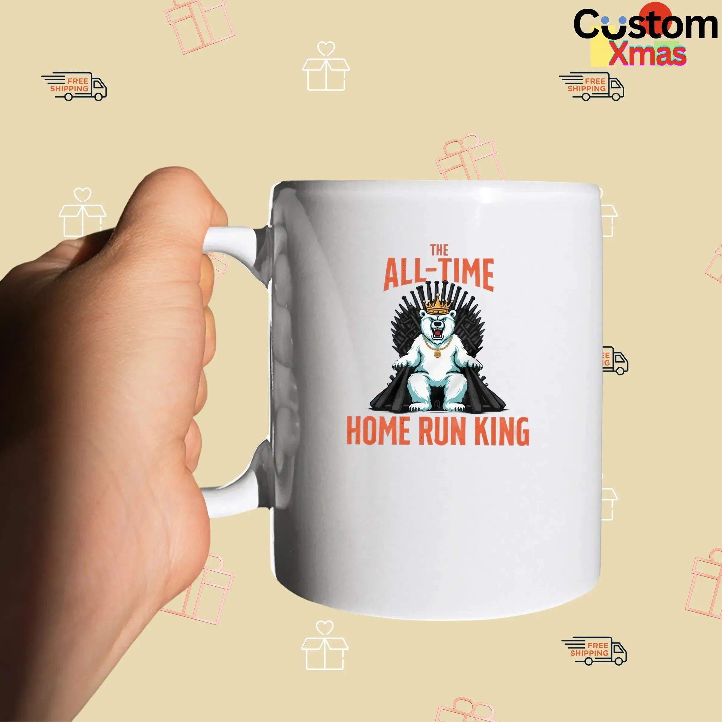 Polar Bear The All Time Home Run King Throne T Shirt