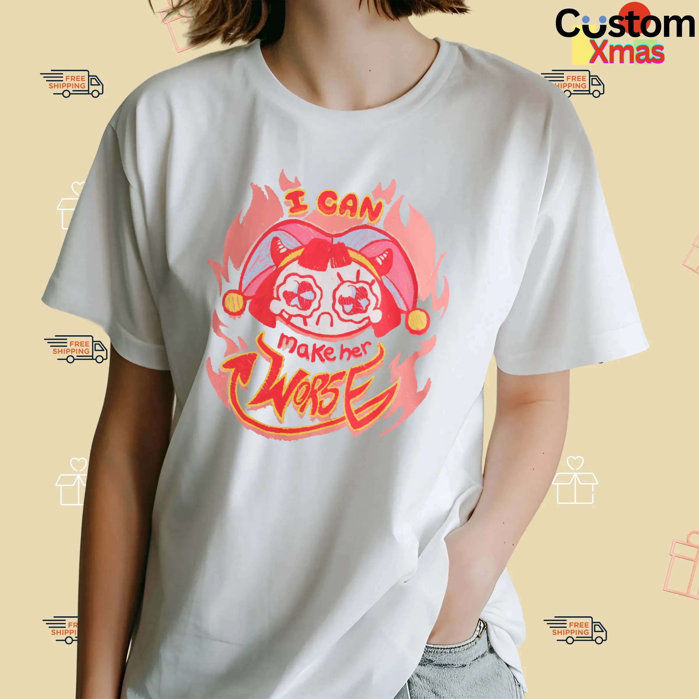 Pomni The Amazing Digital Circus I Can Make Her Worse T Shirt