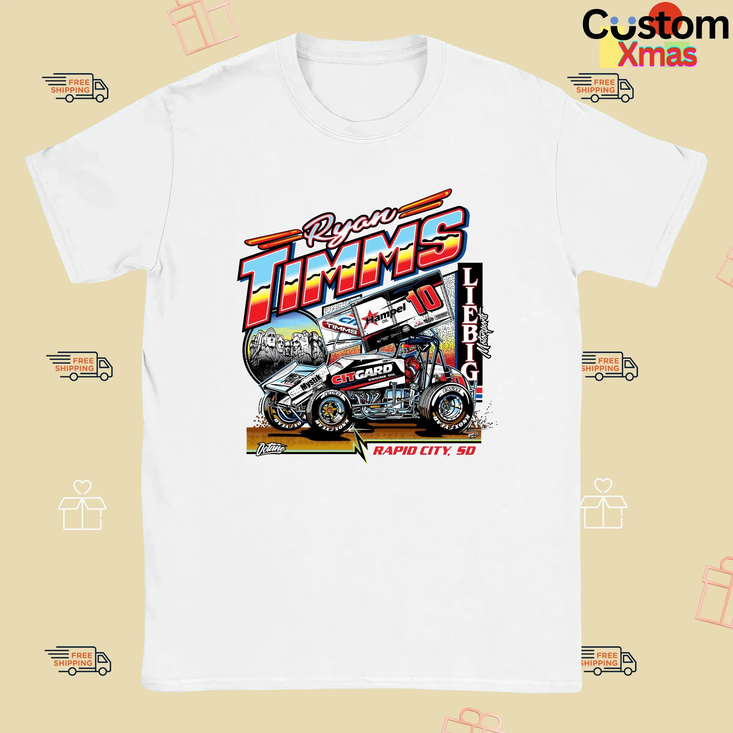 Ryan Timms 10 Citgard Rapid City SD Liebig Motorsports T Shirt
