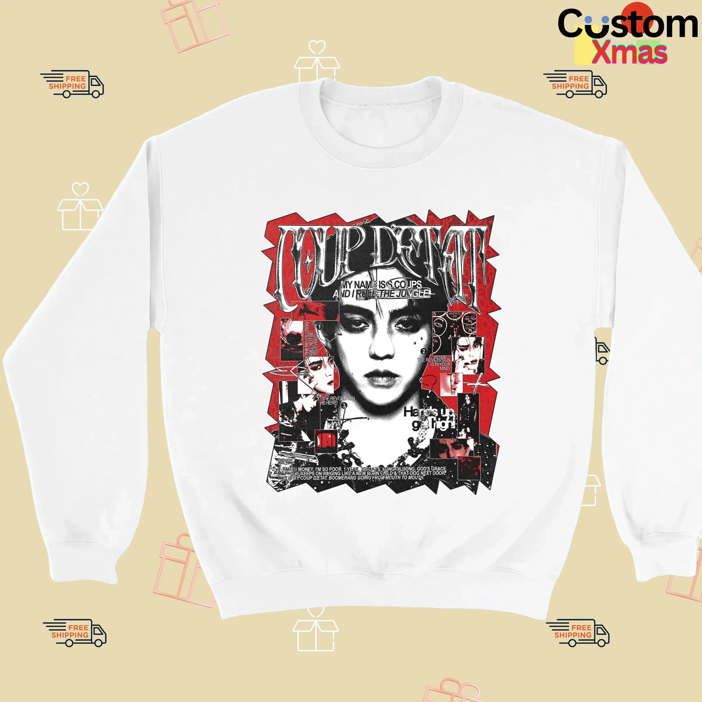 S.Coups SEVENTEEN Defeat My Name Is S.Coups And I Rule The Jungle Hand Up Get High T Shirt