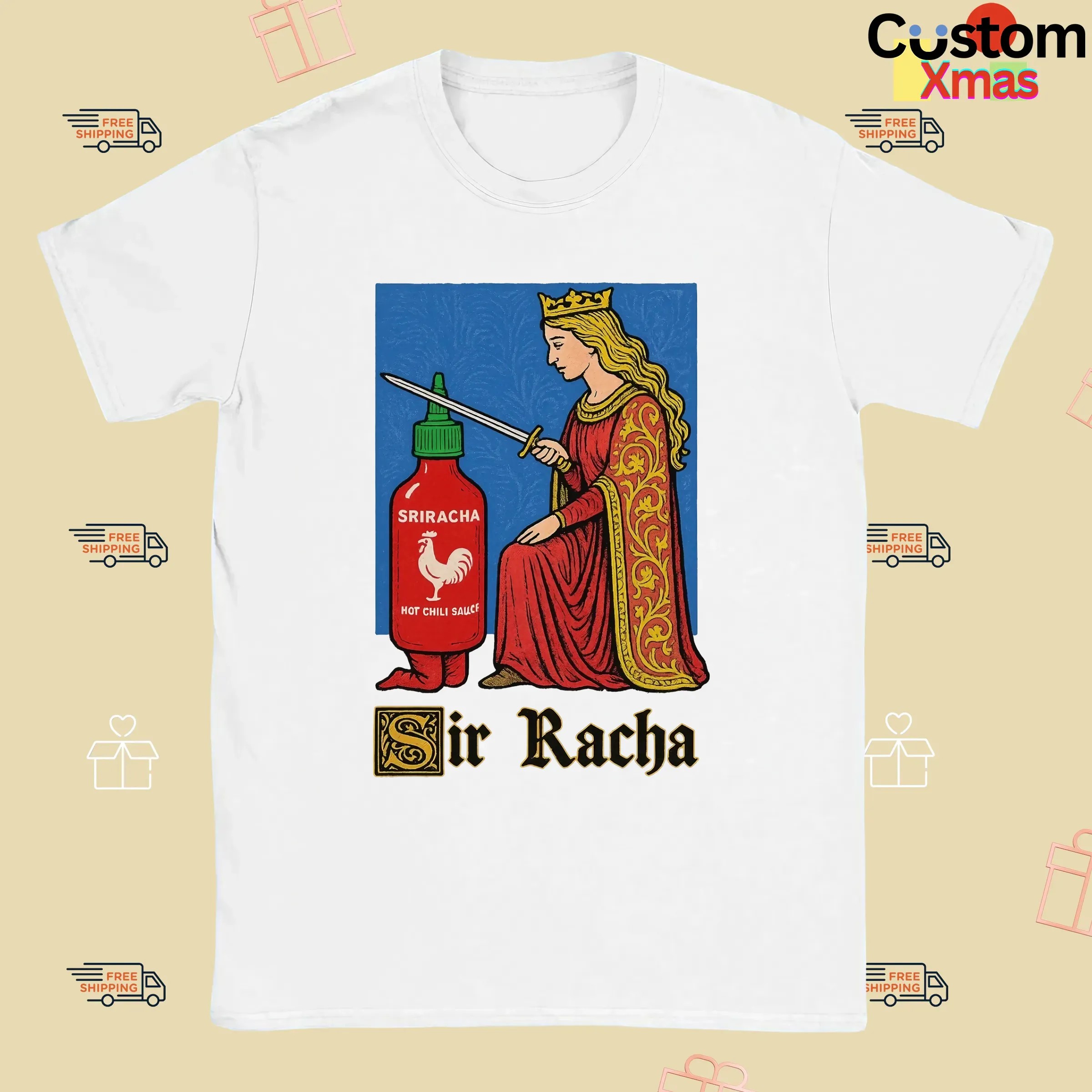 Sir Racha Sriracha Hot Chili Sauce Meme T Shirt