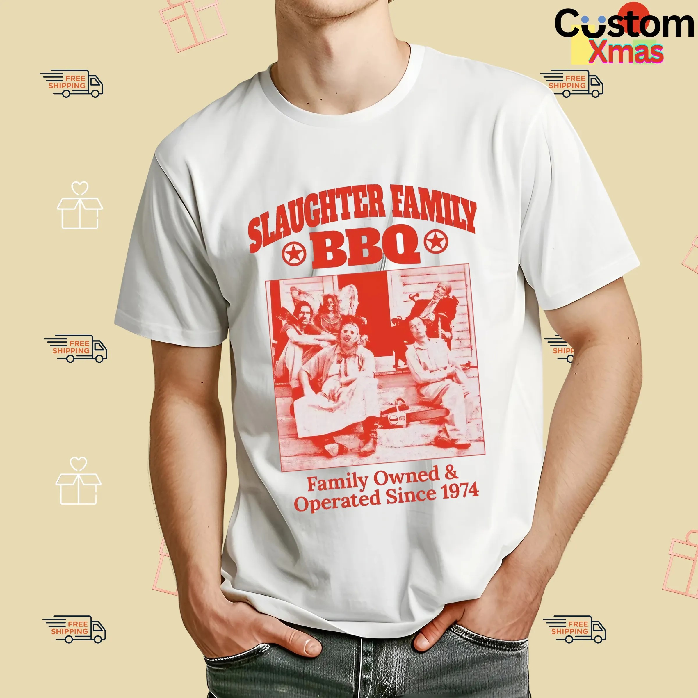 Slaughter Family BBQ Family Owned And Operated Since 1974 Graphic T Shirt