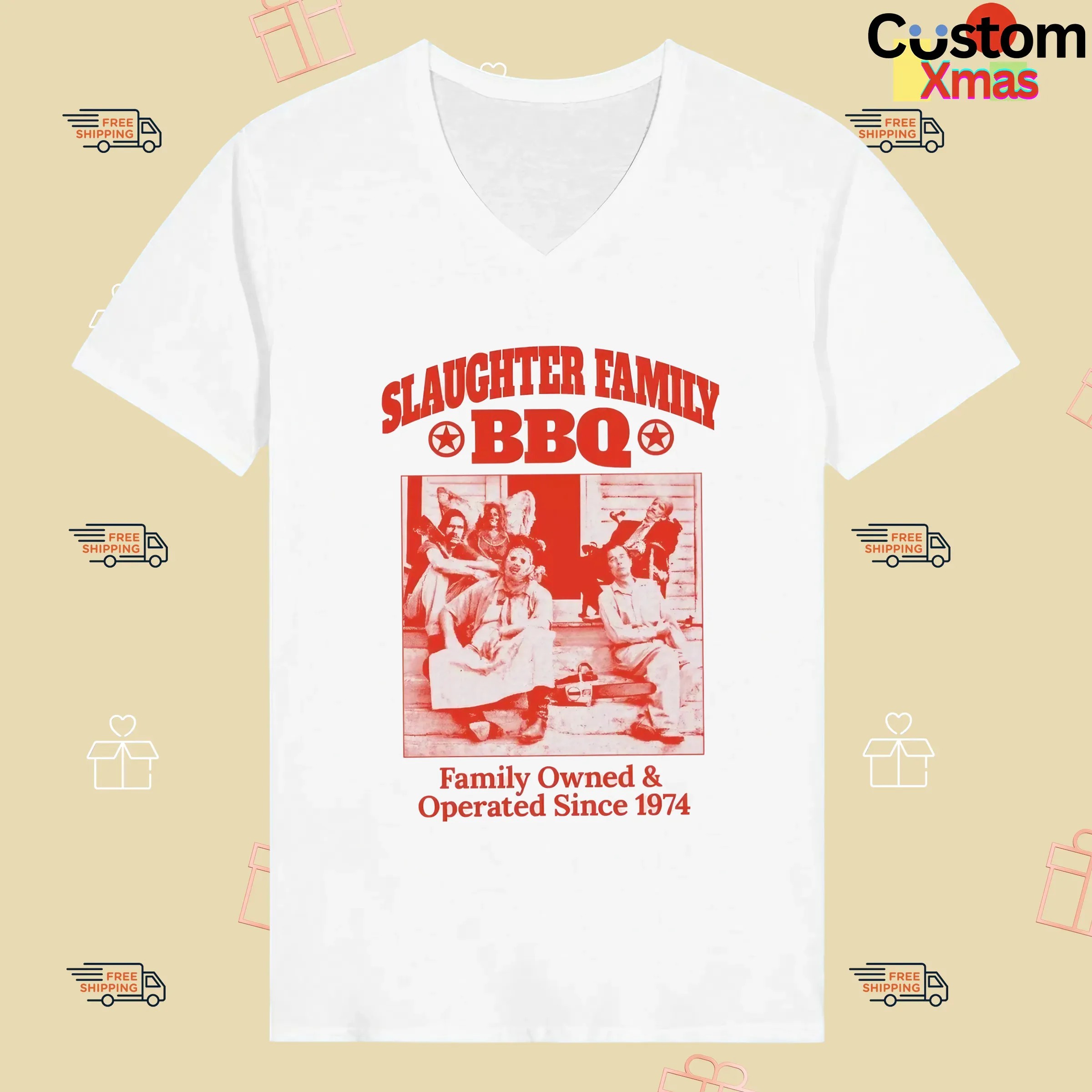 Slaughter Family BBQ Family Owned And Operated Since 1974 Graphic T Shirt