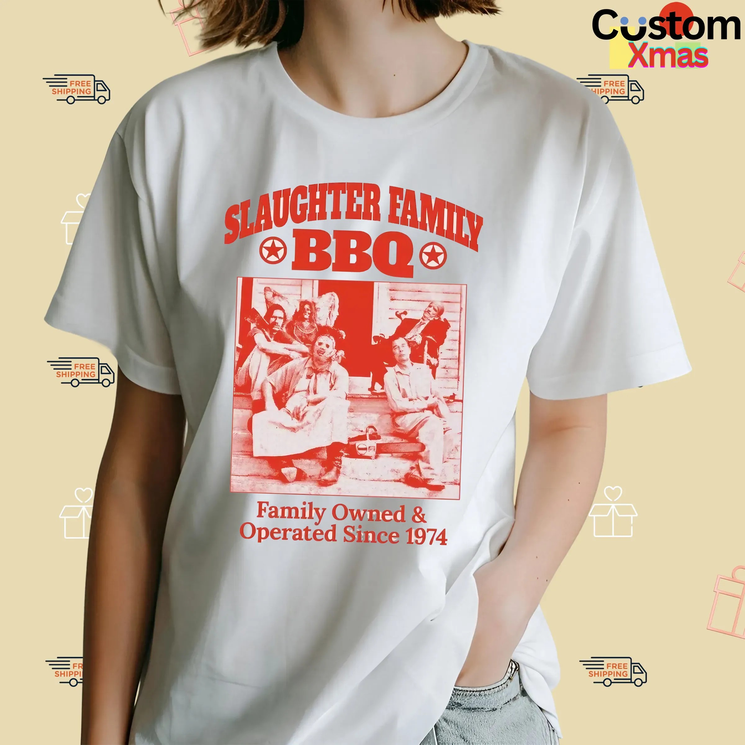 Slaughter Family BBQ Family Owned And Operated Since 1974 Graphic T Shirt