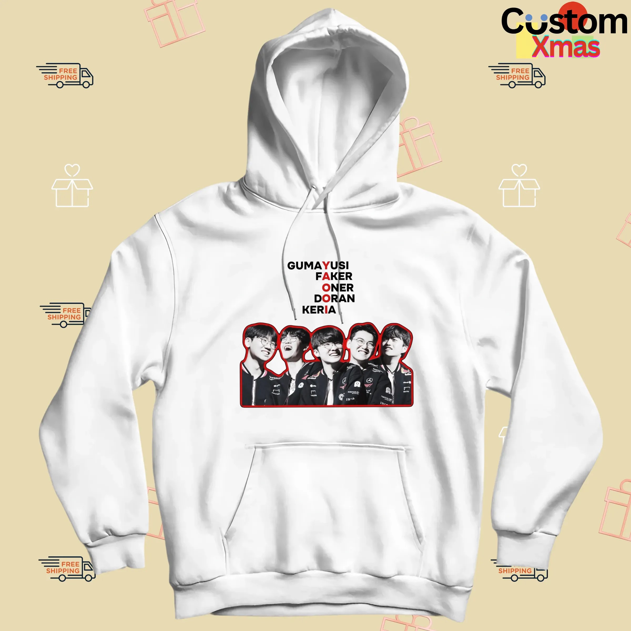 T1 Gumayusi Faker Oner Doran Keria Yaooi Esport Gamer T Shirt
