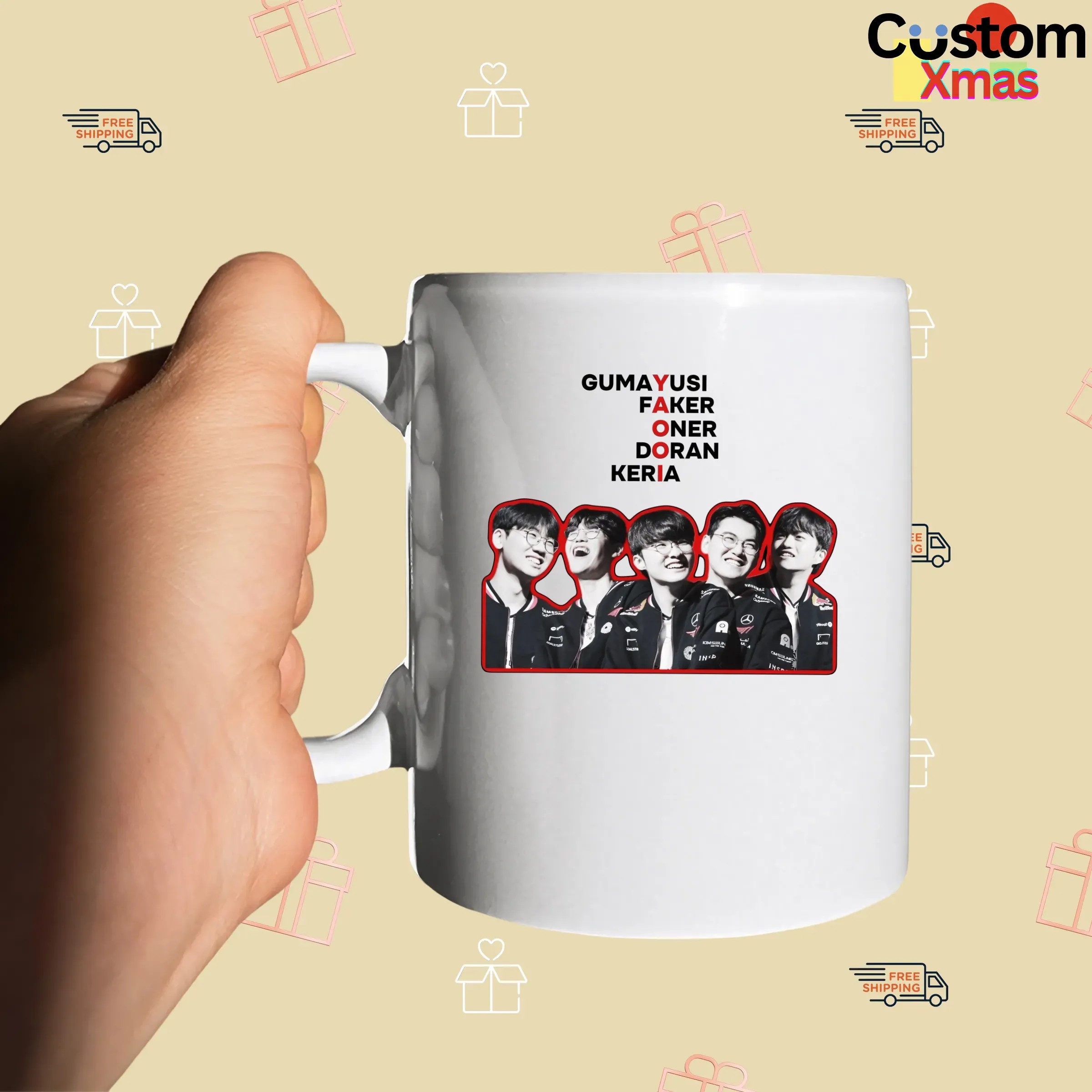 T1 Gumayusi Faker Oner Doran Keria Yaooi Esport Gamer T Shirt