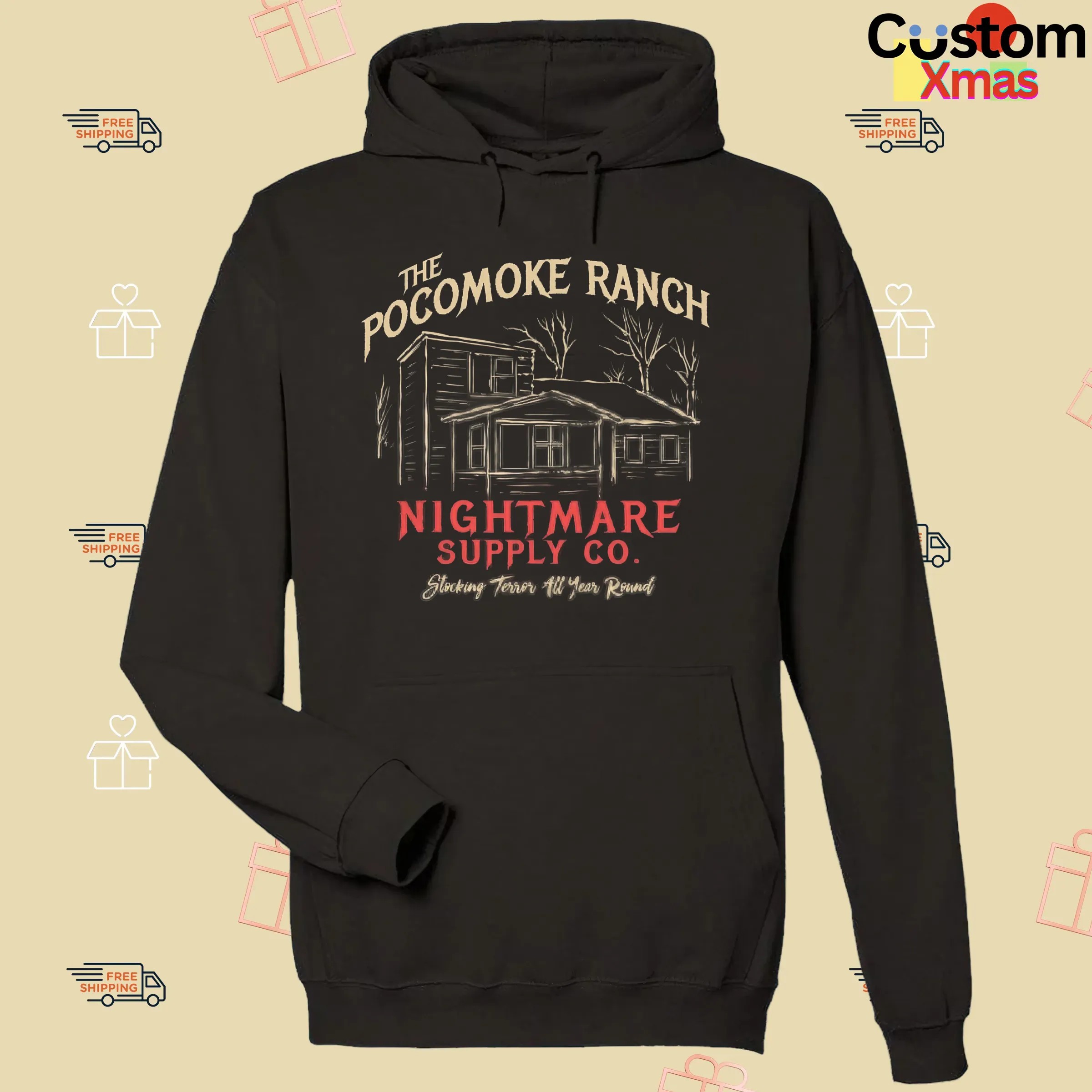 The Pocomoke Ranch Nightmare Supply Co Stocking Terror All Year Round T Shirt
