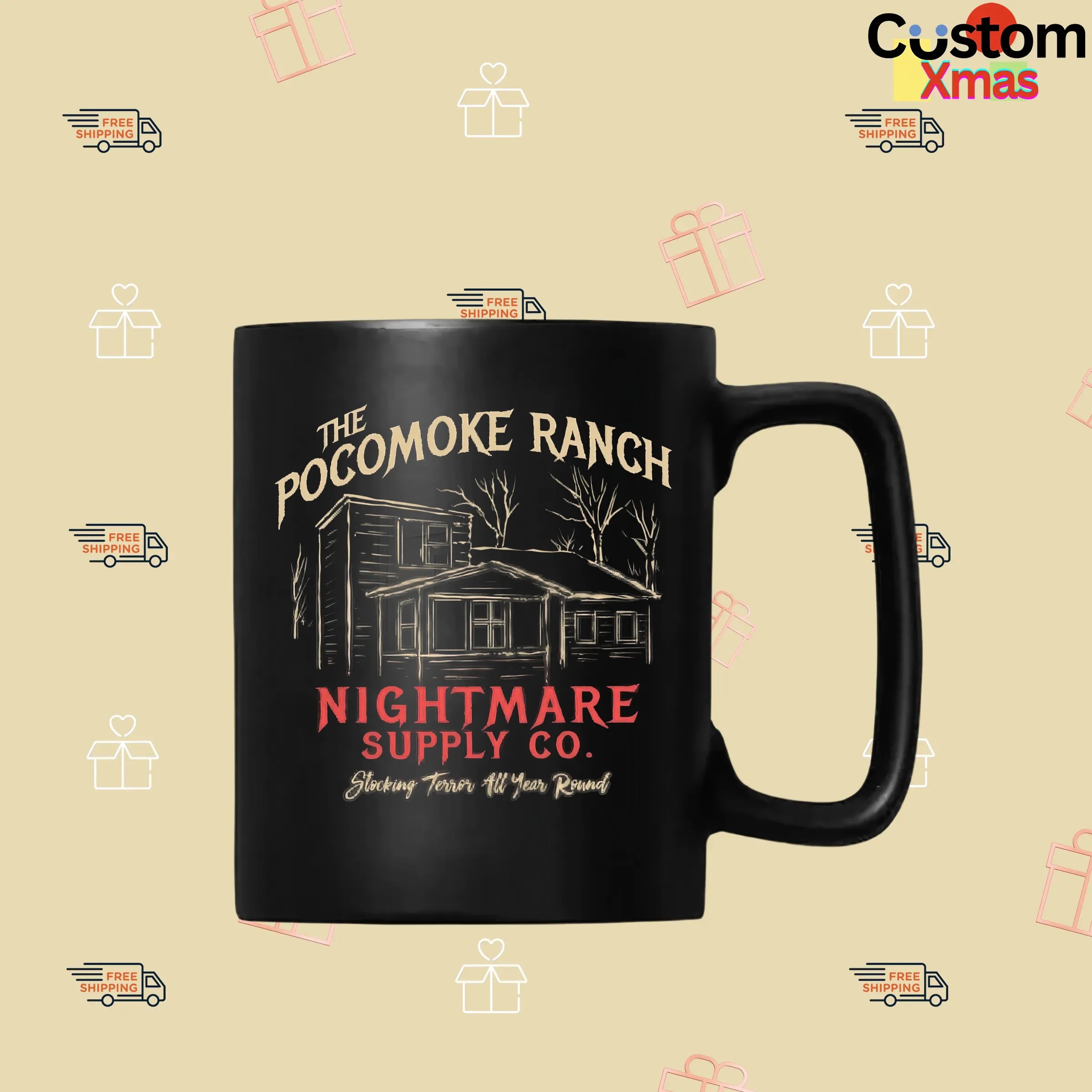 The Pocomoke Ranch Nightmare Supply Co Stocking Terror All Year Round T Shirt