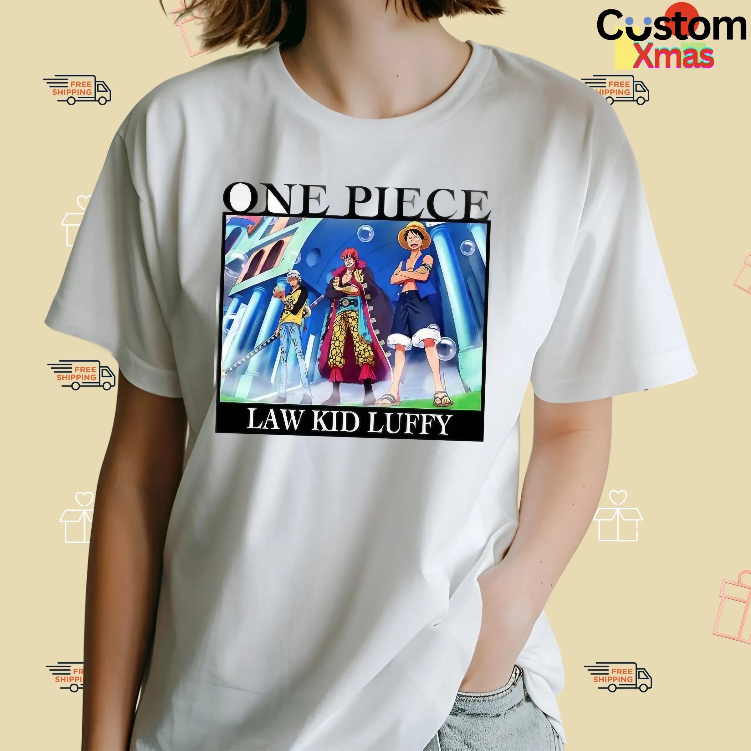 Tom Brady Confirmed OP Fan Wearing Law Kid Luffy T Shirt