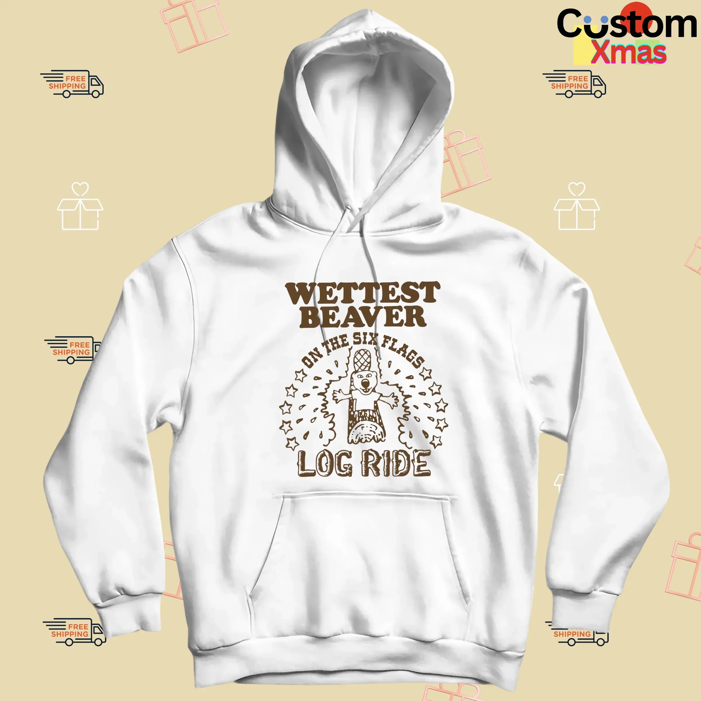 Wettest Beaver On The Six Flags Amusement Park Log Ride T Shirt